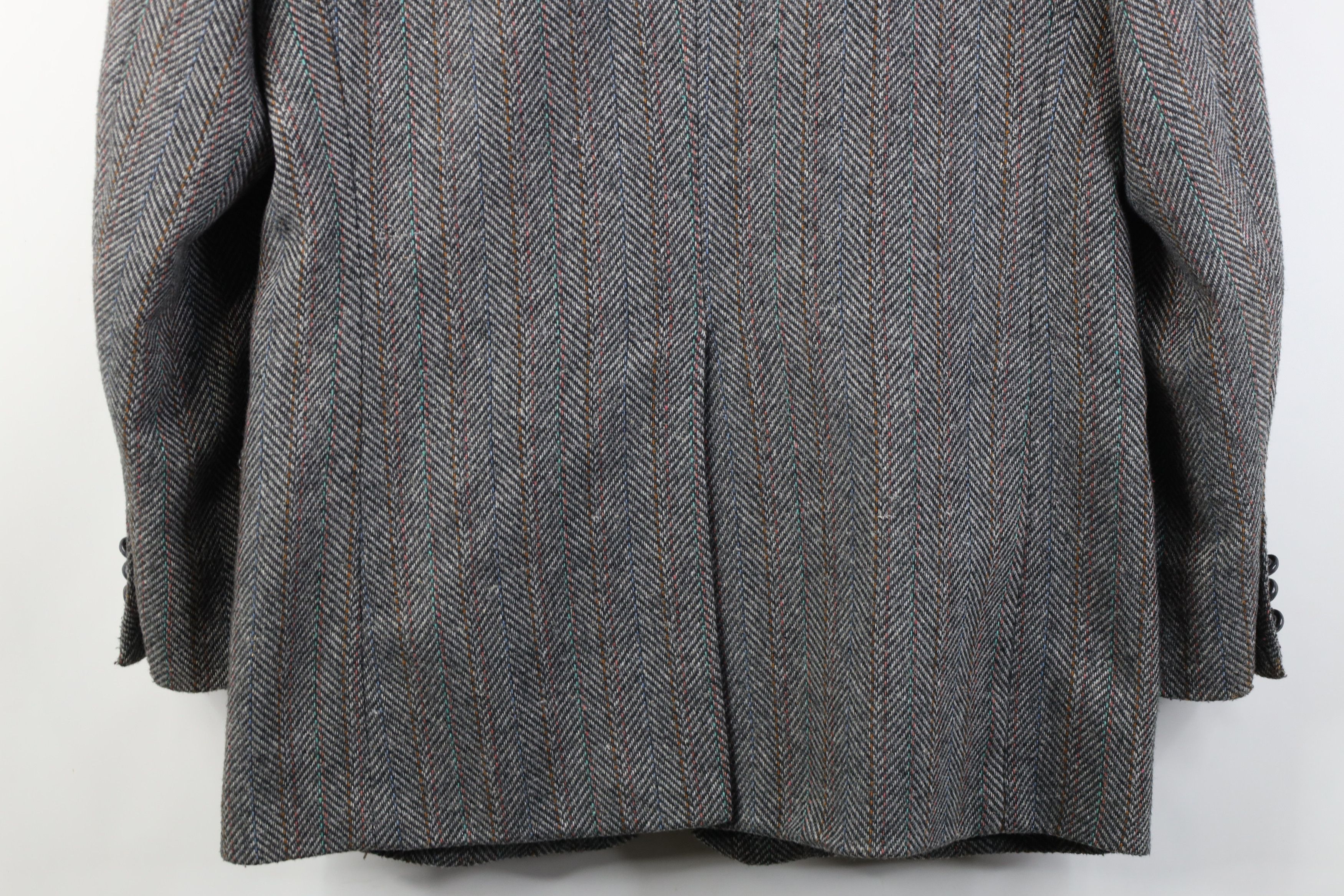 Vintage Vintage 90s Streetwear Herringbone Suit Coat Blazer Jacket Size US XXL / EU 58 / 5 - 15 Thumbnail
