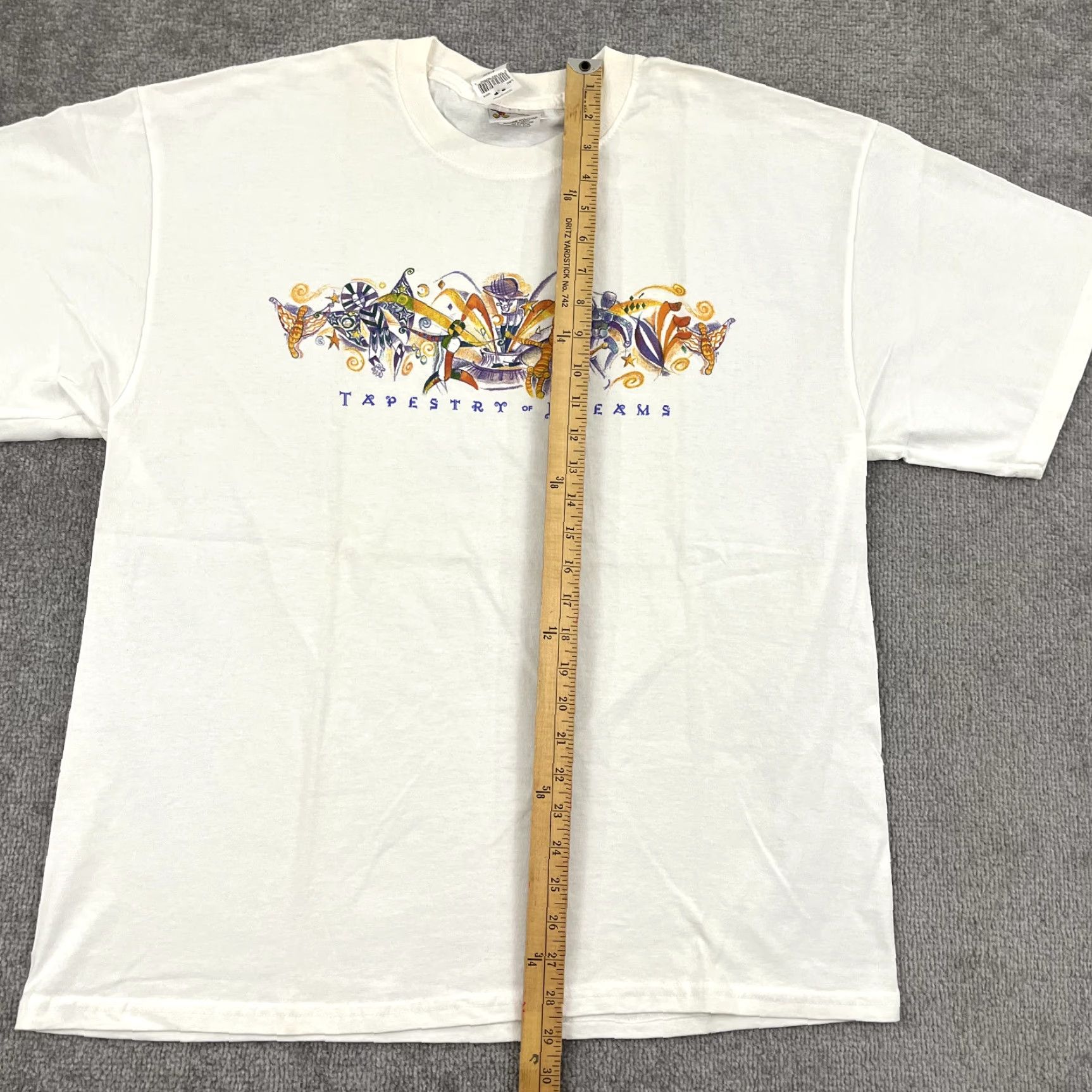 Disney VINTAGE Disney T-Shirt Mens Large White Retro 2000s Epcot Dream Graphic Tee Y2K NOS Size US L / EU 52-54 / 3 - 5 Thumbnail
