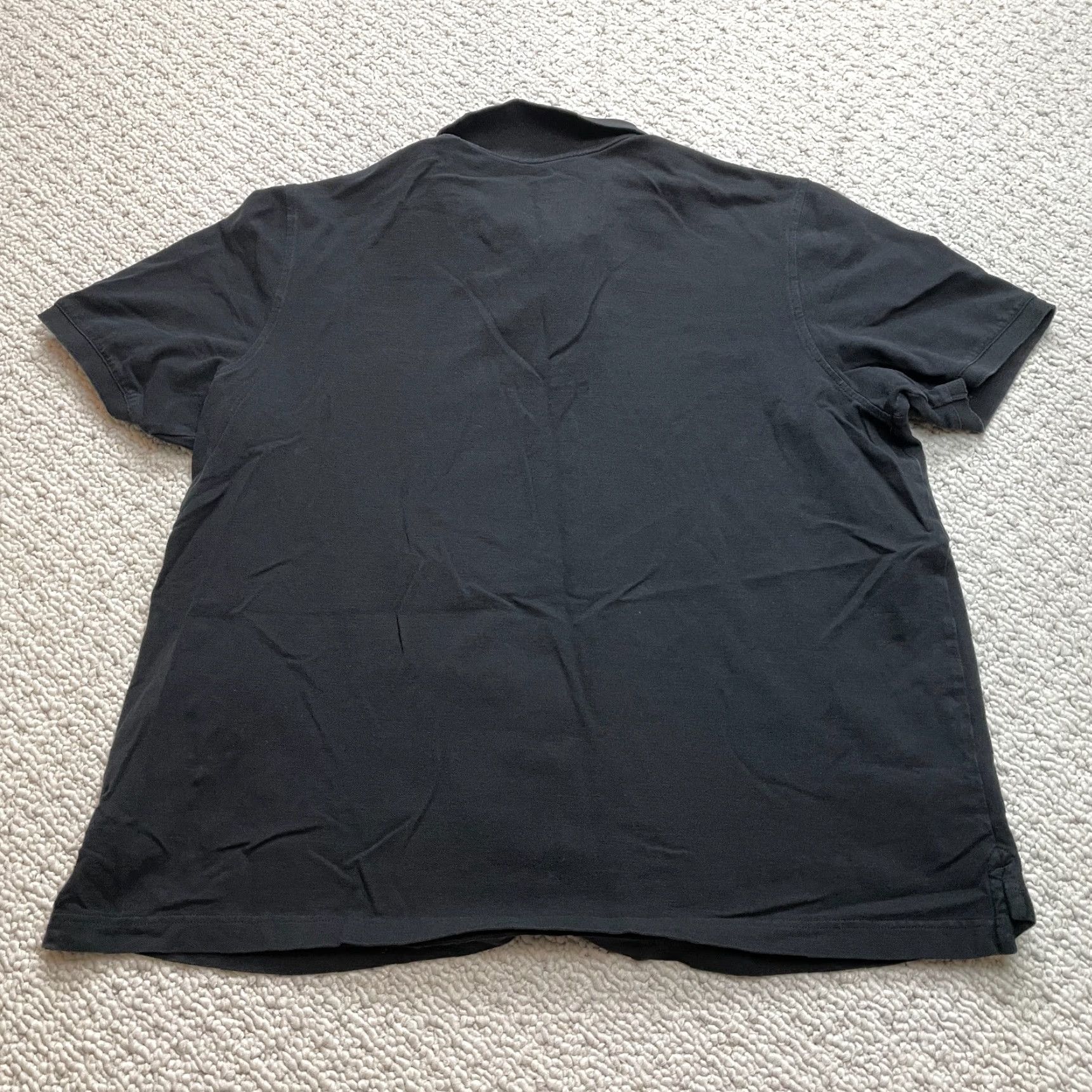 George George Polo Shirt Mens 2XL 50-52 Black Short Sleeve Polo Shirt Shirt Short Sleeve George Mens 2XL Black Cotton Knit Casual Rugby Golf Top Size US XXL / EU 58 / 5 - 8 Thumbnail