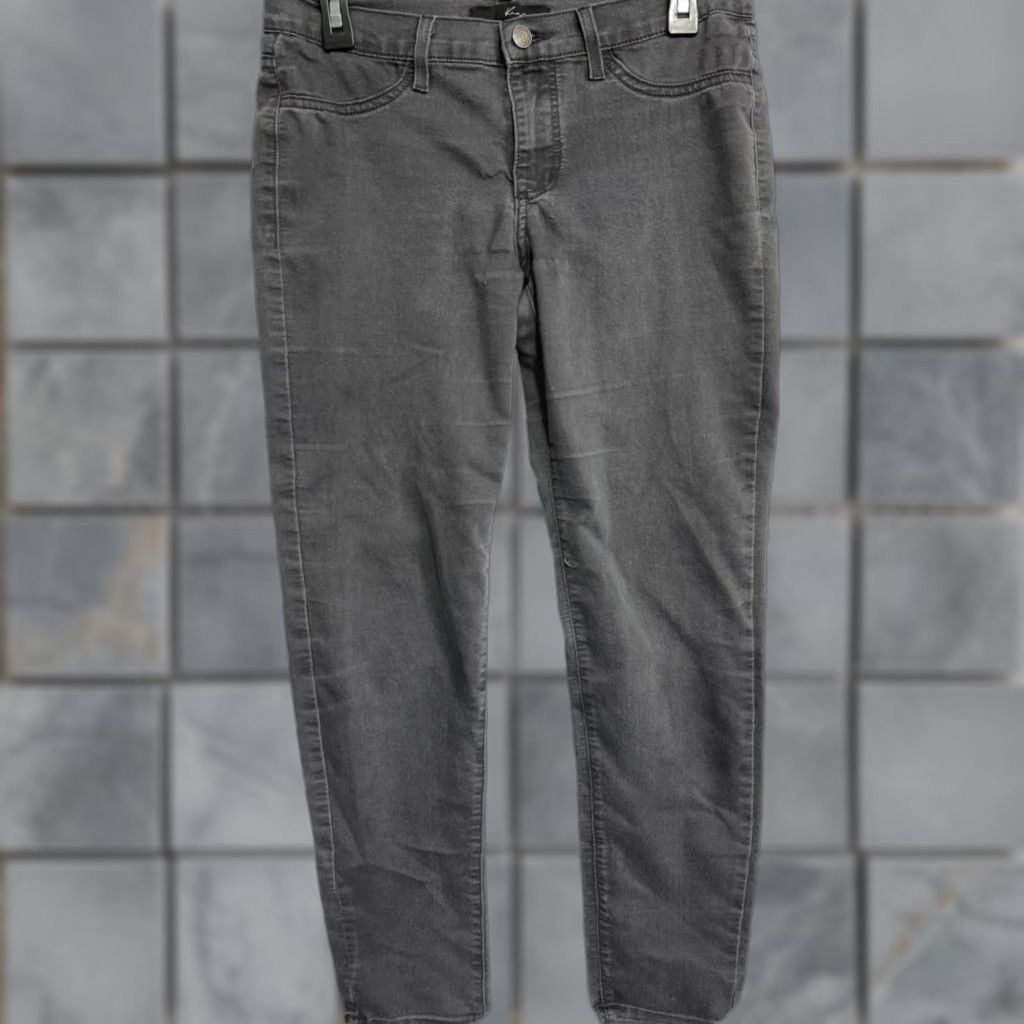 Vintage KanCan Jeans Skinny Womens Juniors Size 11 Gray Cotton Blend Denim 5-Pocket Belt Loops Regular Fit Size 24" / US 00 / IT 34 - 1 Thumbnail