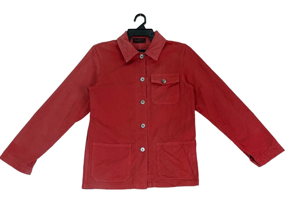 Margaret Howell × Vintage Vtg 90s Margaret Howell workwear red cotton jacket Size M / US 6-8 / IT 42-44 - 1 Thumbnail
