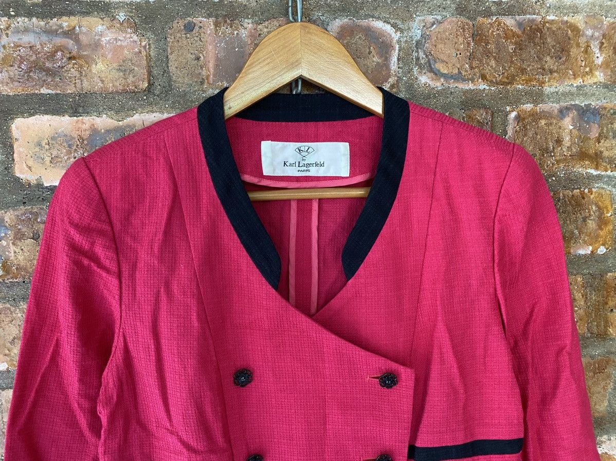 Karl Lagerfeld 1990s KARL LAGERFELD asymmetrical double breasted Size S / US 4 / IT 40 - 3 Thumbnail