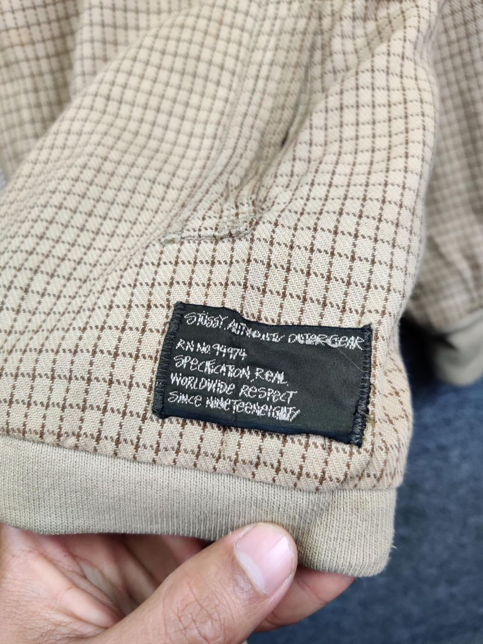 Stussy Vintage 90s Stussy Checkered Zipper Jacket Size US L / EU 52-54 / 3 - 11 Thumbnail