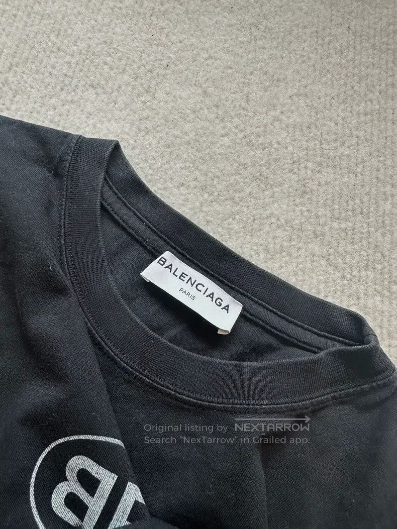 Balenciaga Balenciaga Letter Logo Short Sleeve Size US L / EU 52-54 / 3 - 2 Thumbnail