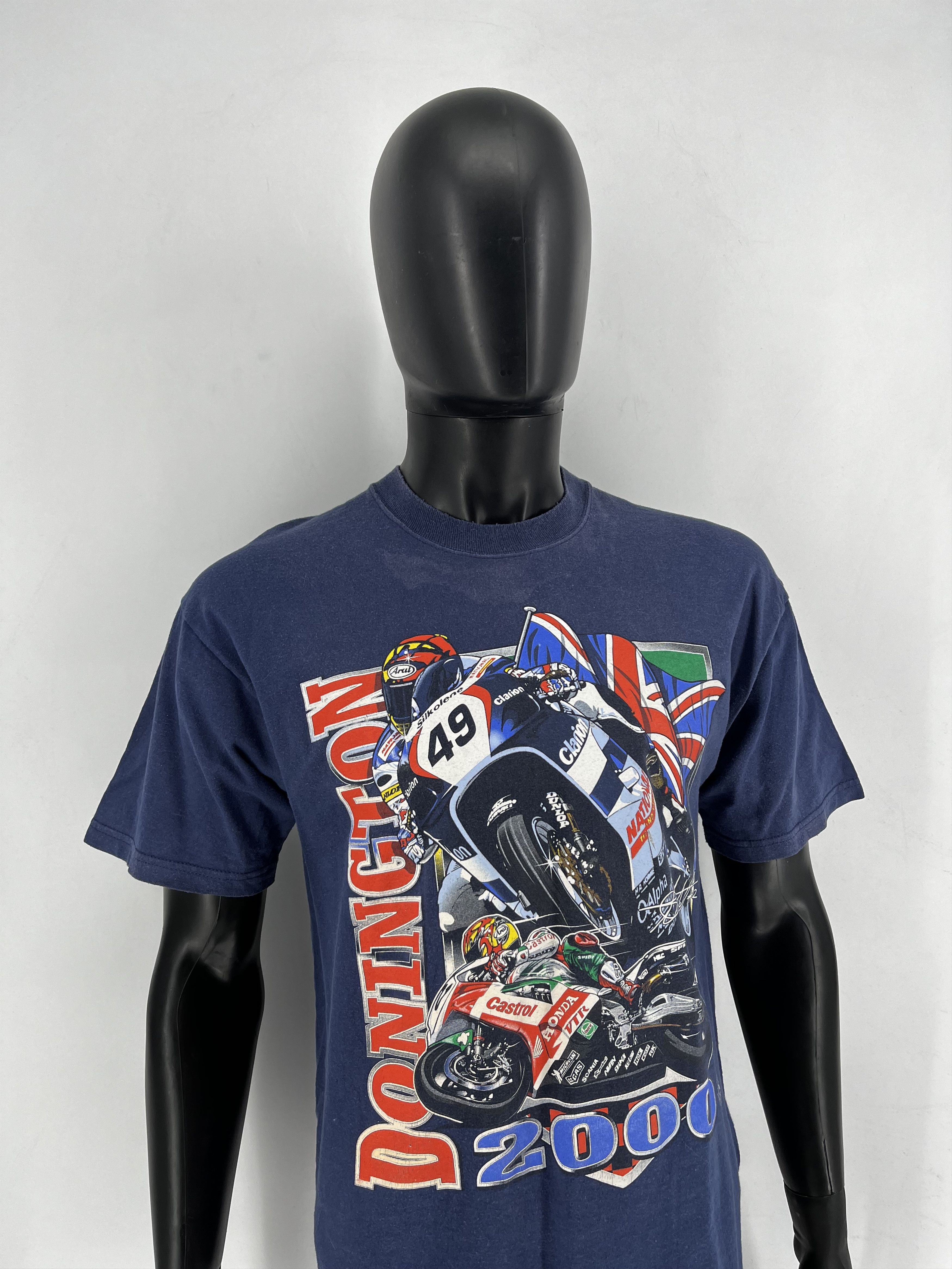 Vintage Vintage MotoGP Donington 2000 T-Shirt Screen Stars Racing Size US M / EU 48-50 / 2 - 3 Thumbnail