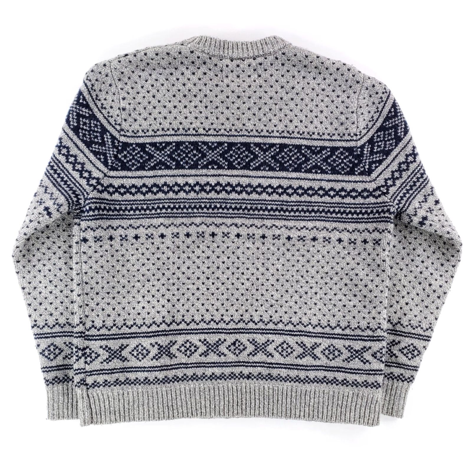 Schott Schott Bros Nordic Sweater Wool Blend Grey Blue Long Sleeve Mens XL Pullover Multicolor Size US XL / EU 56 / 4 - 3 Thumbnail