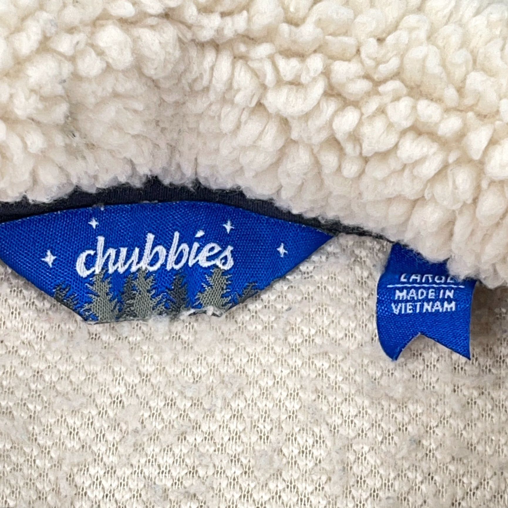 Chubbies Chubbies Sweater Men L White Fleece Pullover 1/4 Zip Mock Neck Casual Travel Workwear Size US L / EU 52-54 / 3 - 7 Thumbnail