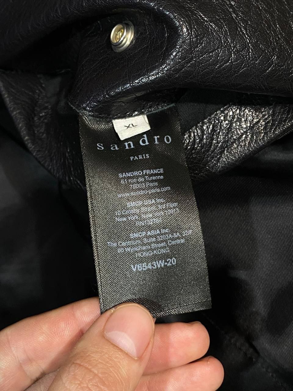 Sandro Sandro Paris Men Leather Jacket Black Biker Motorcycle Size US L / EU 52-54 / 3 - 15 Thumbnail