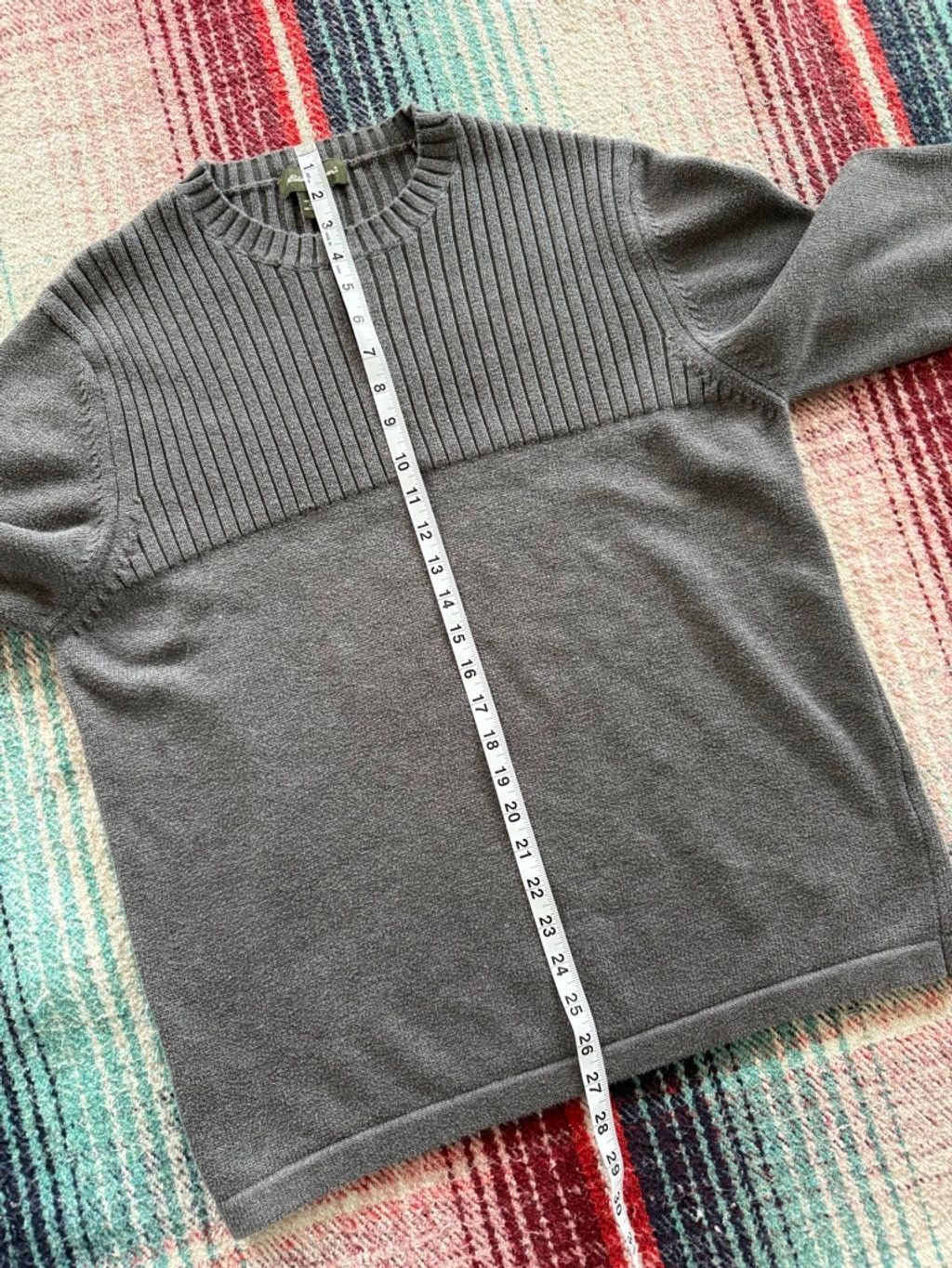 Eddie Bauer Men's Eddie Bauer Gray Ribbed Crewneck Sweater M Size US M / EU 48-50 / 2 - 7 Thumbnail