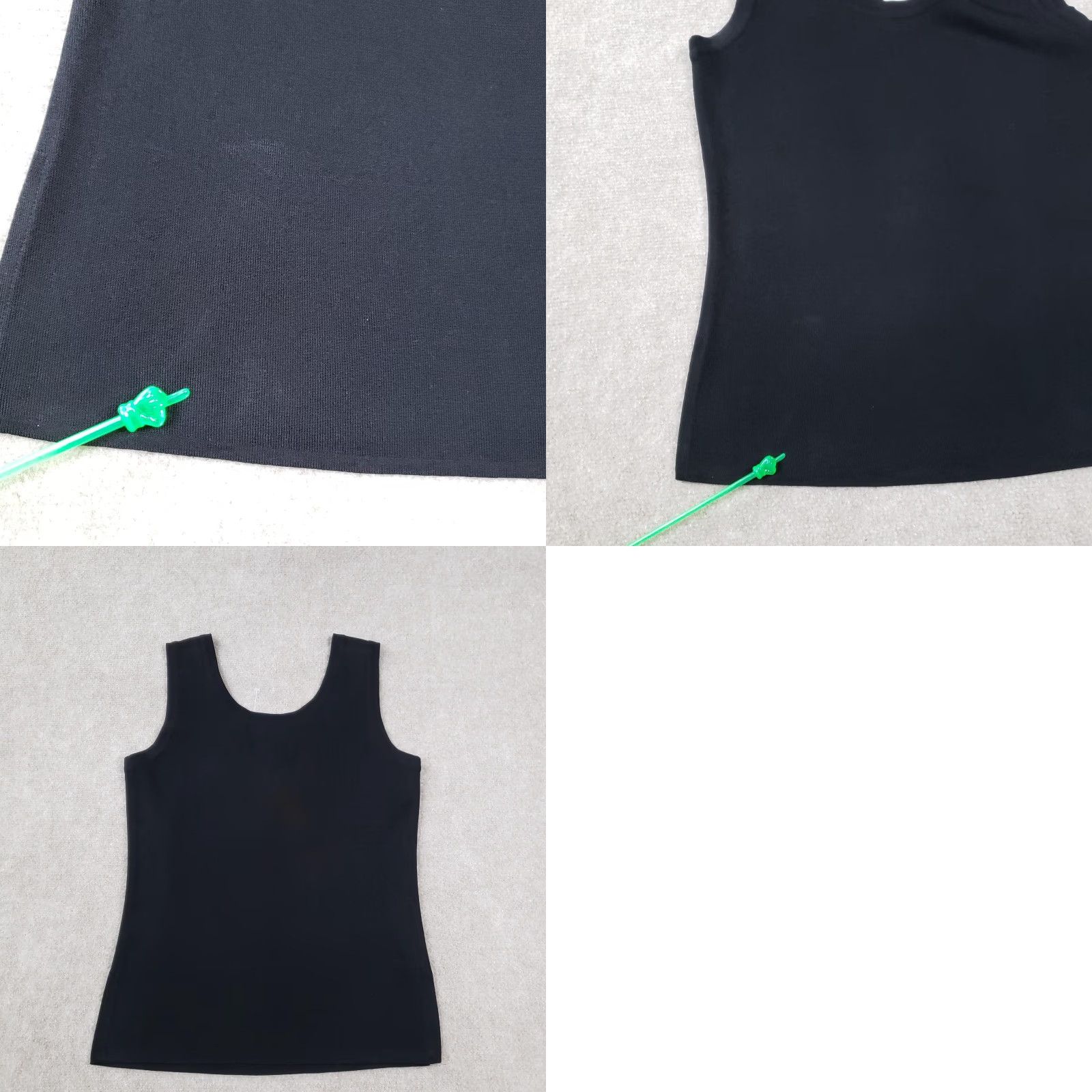 Vintage VINTAGE Exclusively Misook Shirt Womens Small Black Knit Sleeveless Tank Top Size S / US 4 / IT 40 - 8 Thumbnail