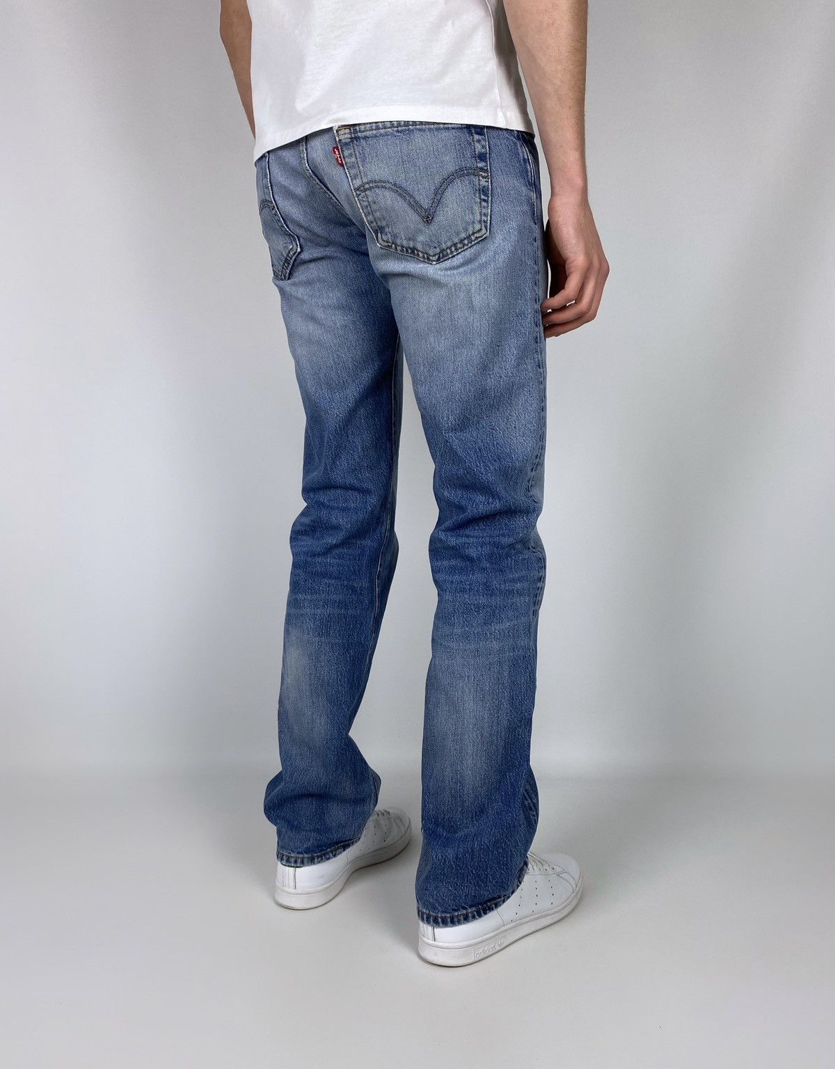 Levi's Y2K Distressed Levi’s 501 Washed Denim Pants 31X34 Size US 31 - 1 Thumbnail