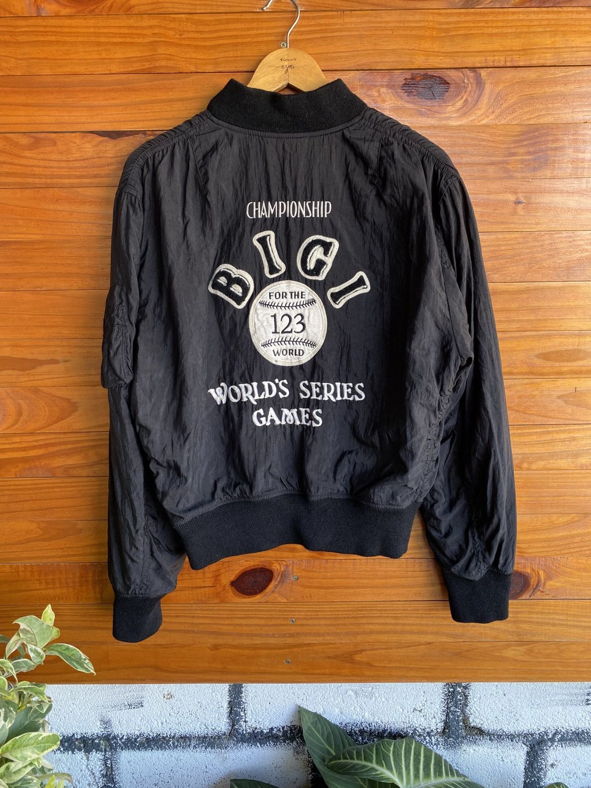 BIGI Vintage 1980s BIGI World Series Baseball Bomber Jacket Size US M / EU 48-50 / 2 - 14 Thumbnail