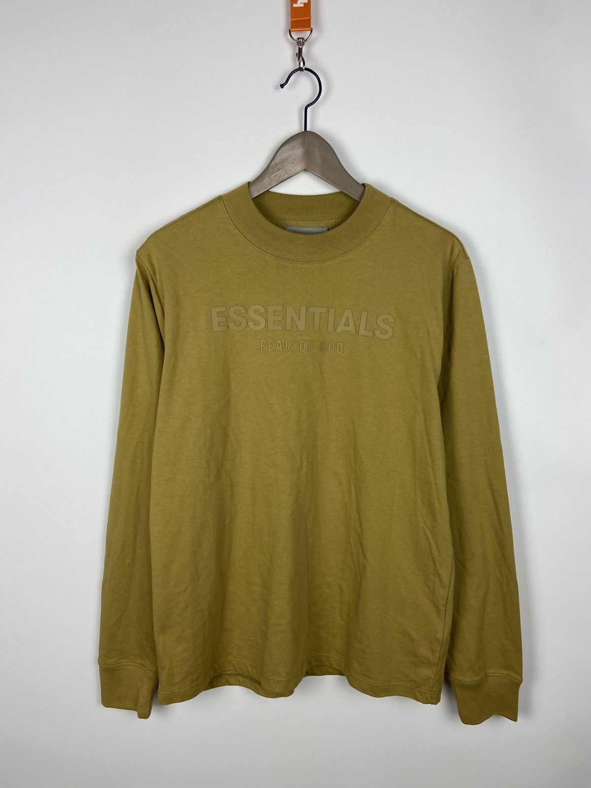 Designer × Fear of God New! Fear Of God Essentials Logo Long Sleeve Sweatshirt Size US S / EU 44-46 / 1 - 1 Thumbnail