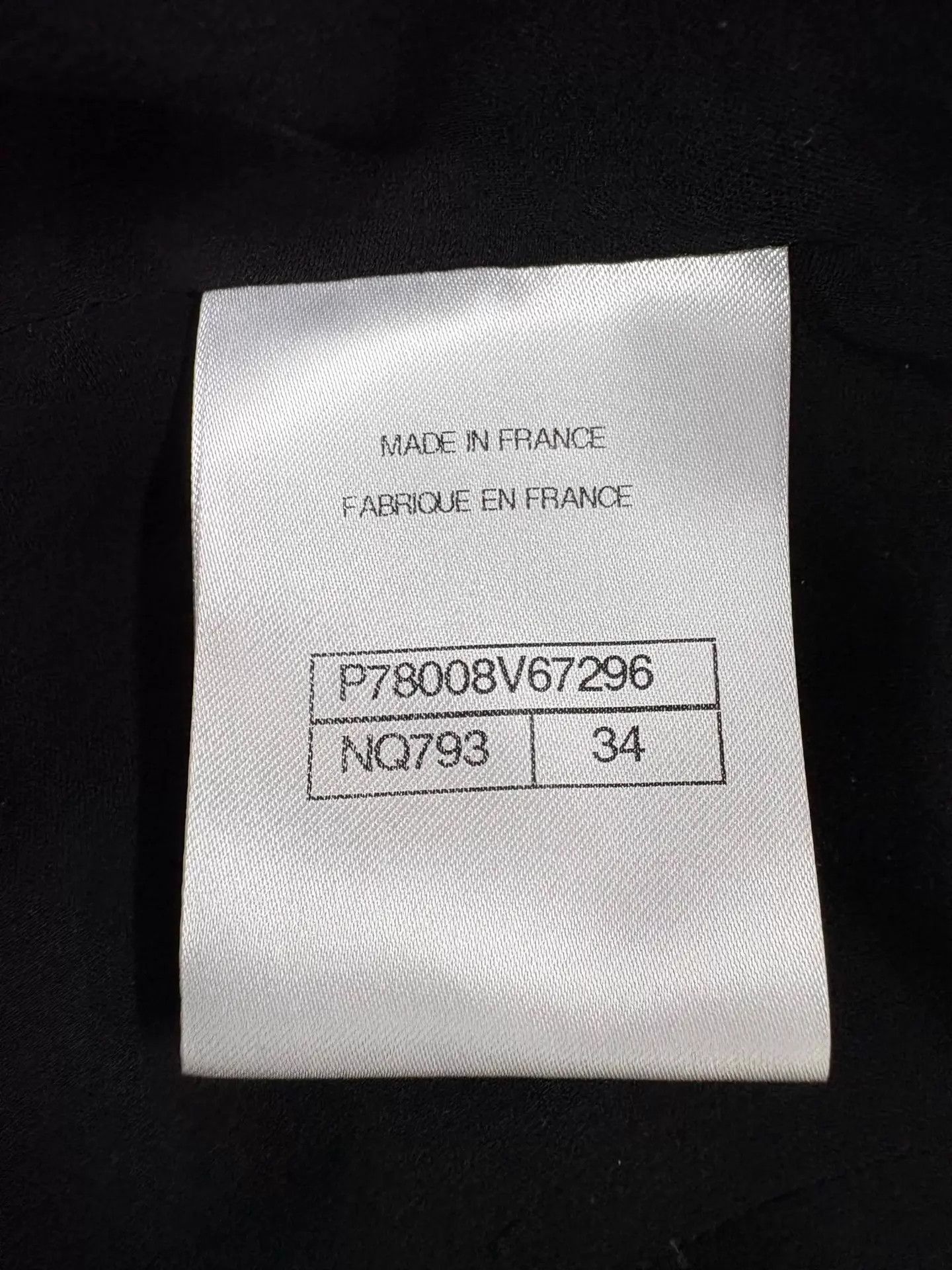 Chanel Chanel 24B Black White Glen Tweed Crew Jacket 34 Size XS / US 0-2 / IT 36-38 - 7 Thumbnail