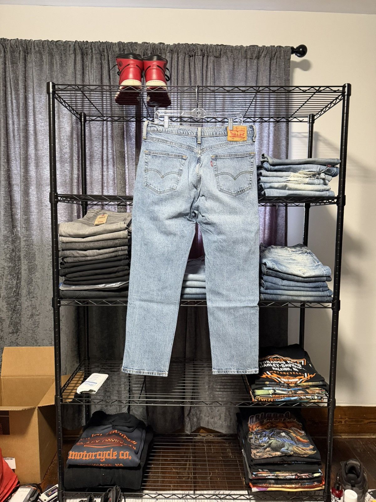 Levi's Levi’s 541 Original Zipper Fly Faded Washed Distressed 33x32 Size US 33 - 2 Thumbnail