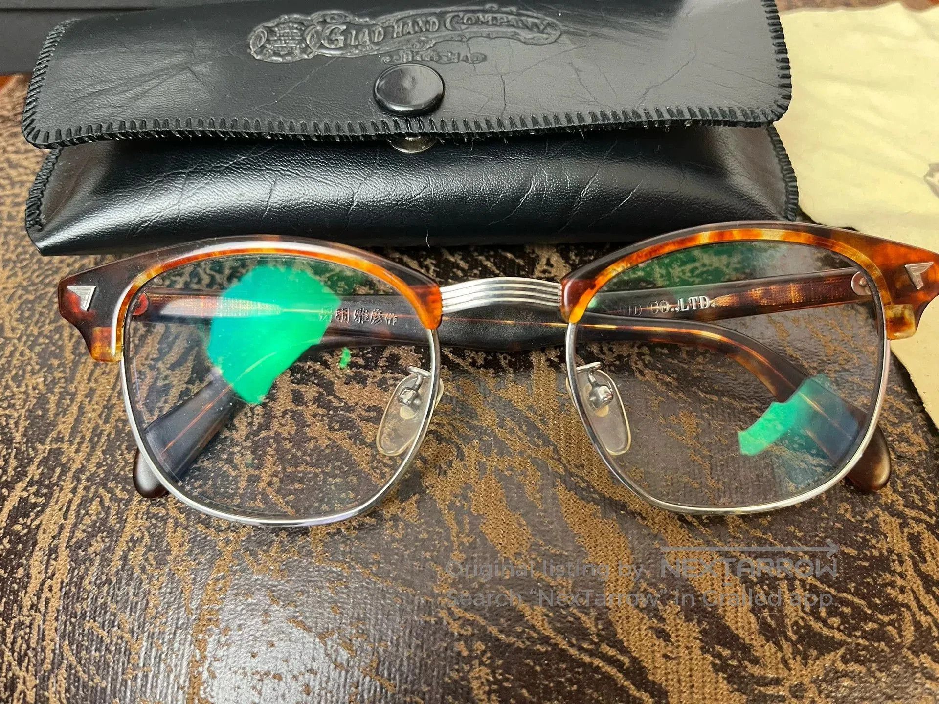 Japanese Brand Gladhand & Masahiko Niwa Eyeglasses. Size ONE SIZE - 3 Thumbnail