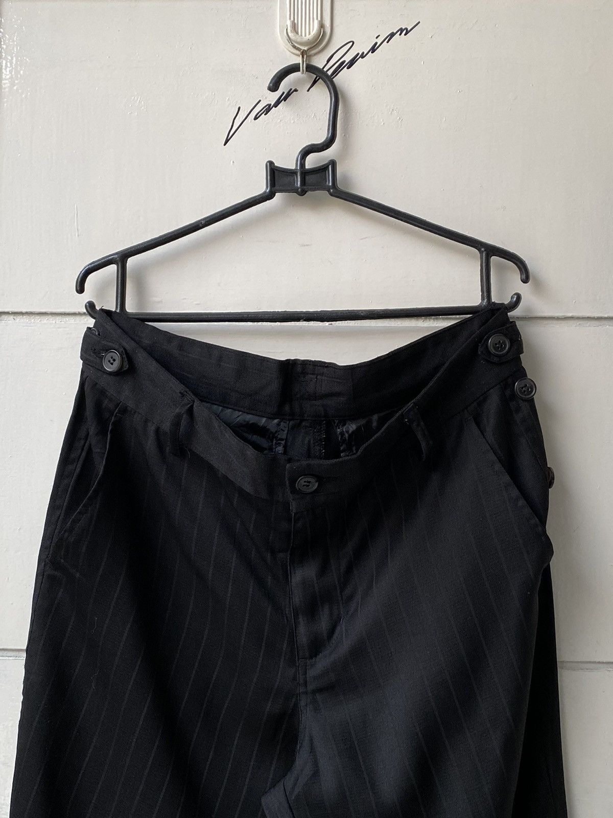 Other Suggestion Black Striped Pants Size US 29 - 2 Thumbnail
