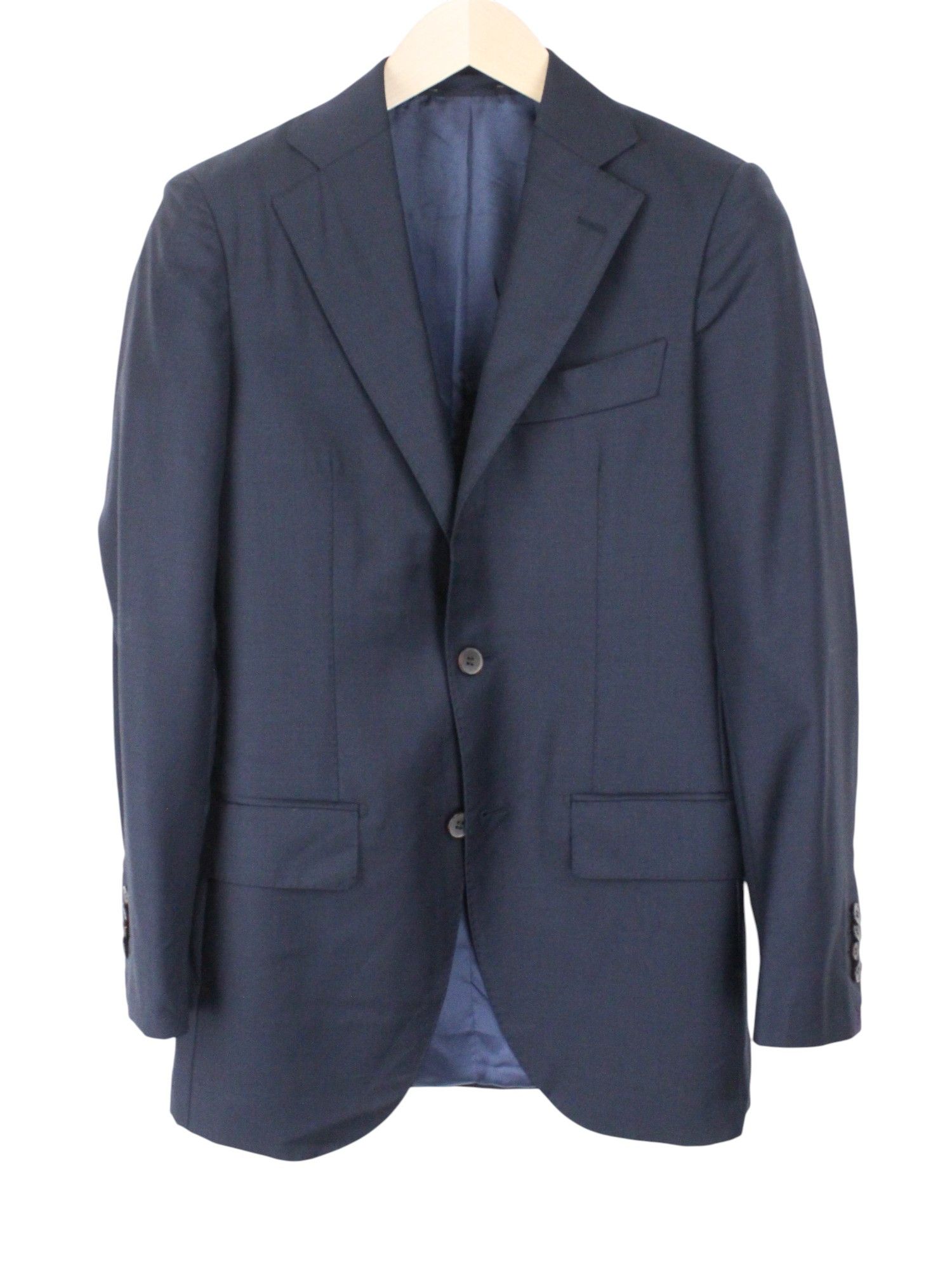 Suitsupply LAZIO UK32R Dark Blue Wool 2 Piece Suit 66691 Size 34S - 2 Thumbnail
