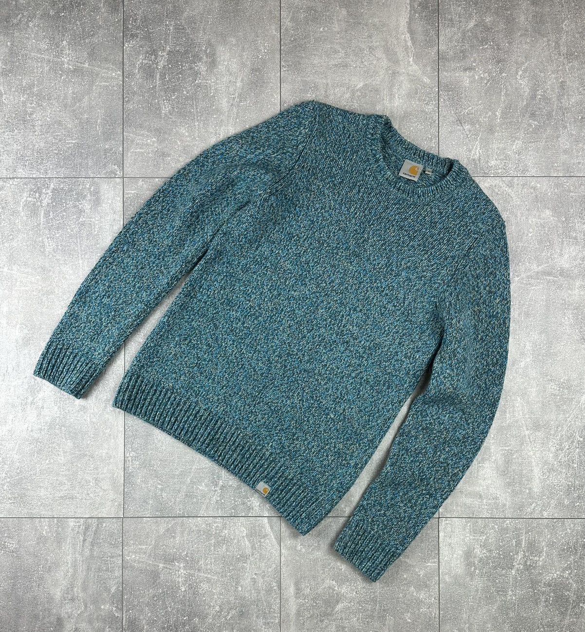 Carhartt Carhartt Small Logo Morris Textured Knitting Sweater Size US S / EU 44-46 / 1 - 1 Thumbnail