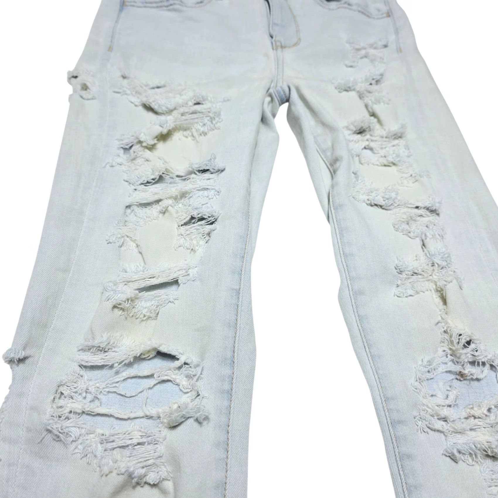 American Eagle Outfitters VINTAGE AE American Eagle 2 HI-RISE Jegging Super Stretch Womens Jeans Light Wash Size 26" / US 2 / IT 38 - 4 Thumbnail