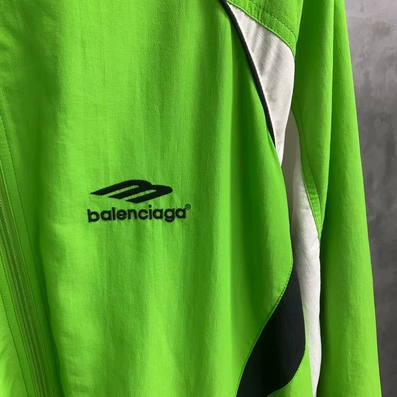 Balenciaga Balenciaga Latest Green Logo Jacket from Balenciaga-2506 Size US XXS / EU 40 - 3 Thumbnail