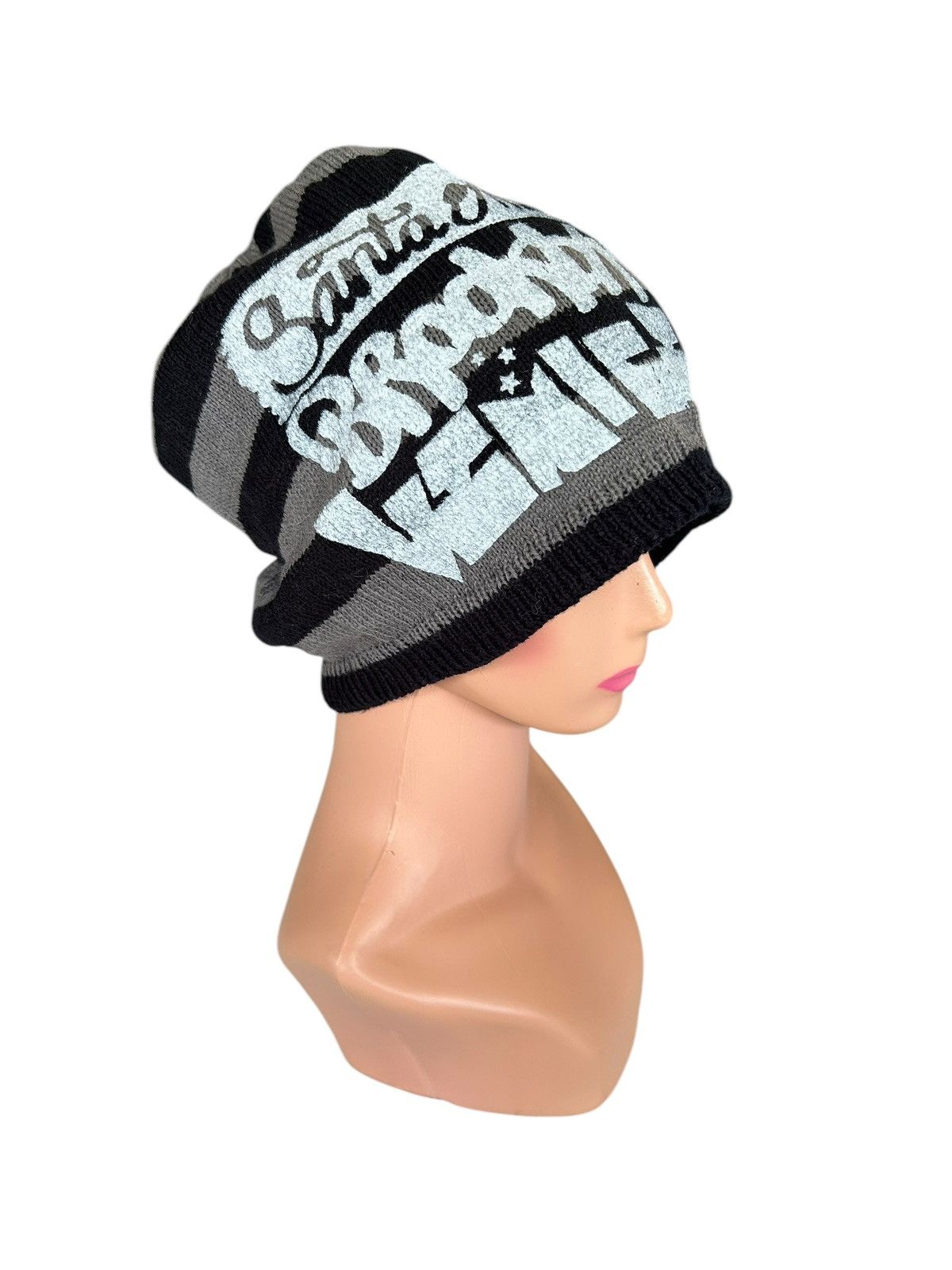 Japanese Brand × Kapital × Vintage Distressed Japanese Punk Style Reversible Beanie Hats Size ONE SIZE - 10 Thumbnail