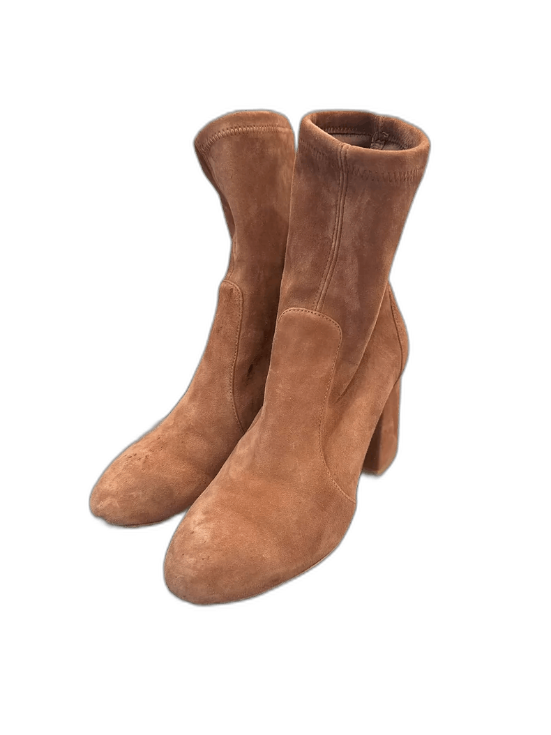 Jimmy Choo Brown Suede Chunky Heel Ankle Boots Size US 6 / EU 39 - 1 Thumbnail