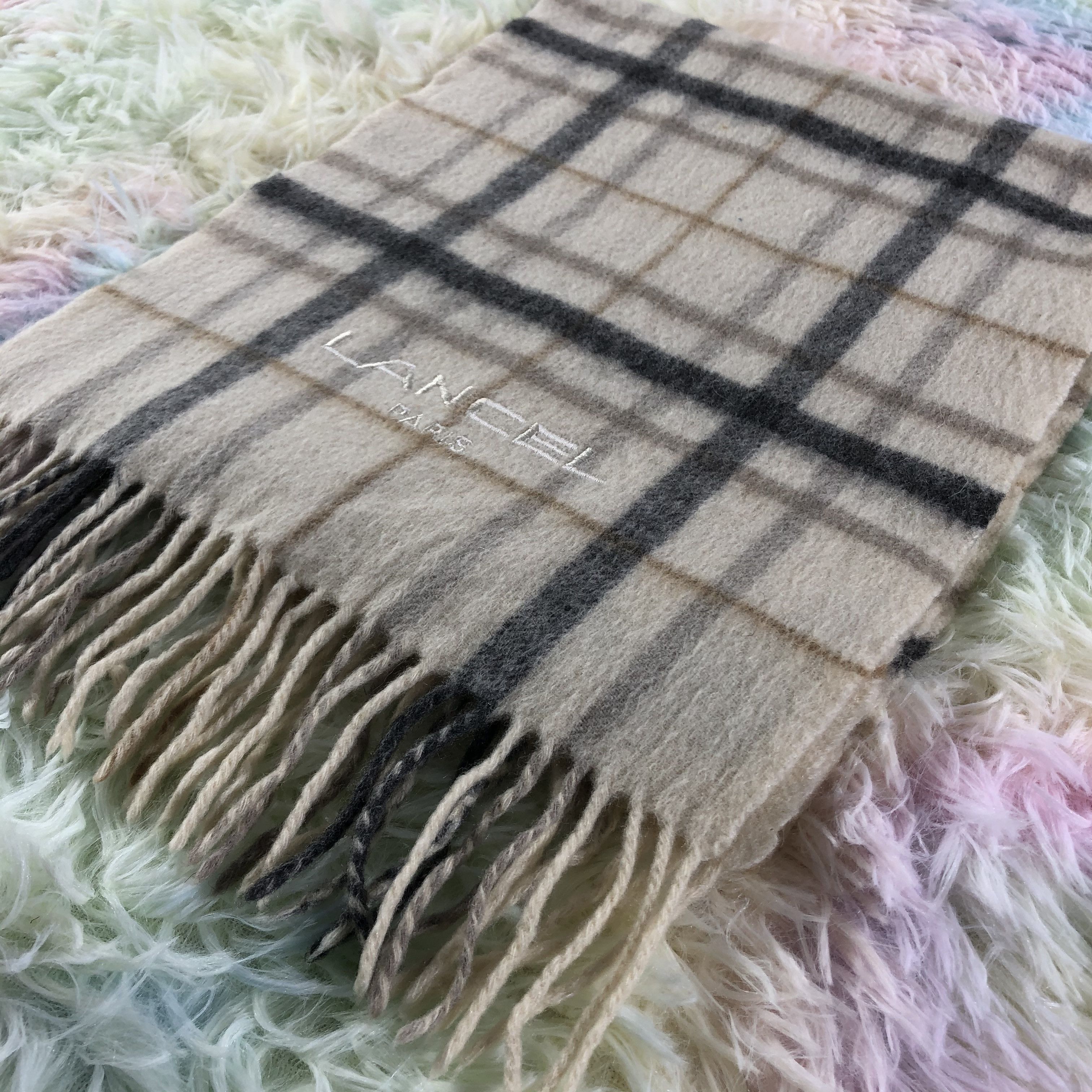 Lancel × Vintage Lancel Scarf / Muffler / Neckwear - KM232 Size ONE SIZE - 4 Thumbnail