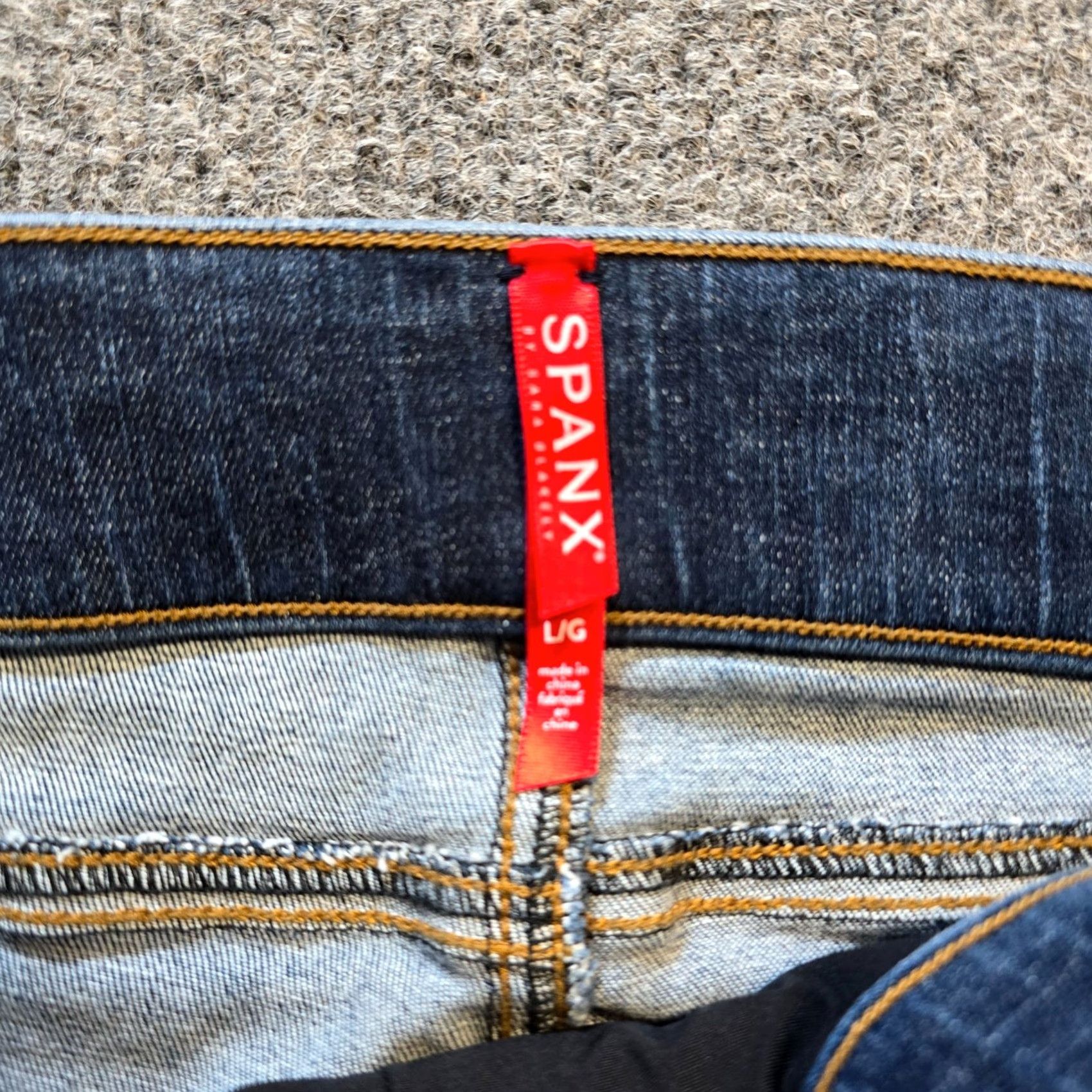 Spanx Spanx Jeans Womens Large Pull On Stretch Distress Raw Hem Skinny Mid Rise Casual Jeans Size 36" / US 14 / IT 50 - 4 Thumbnail