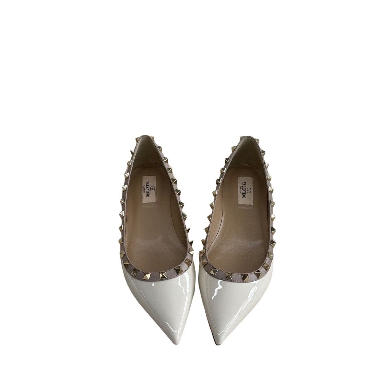 Valentino Valentino Rockstud Patent Leather Flats Size 39 Size US 9 / IT 39 - 1 Thumbnail