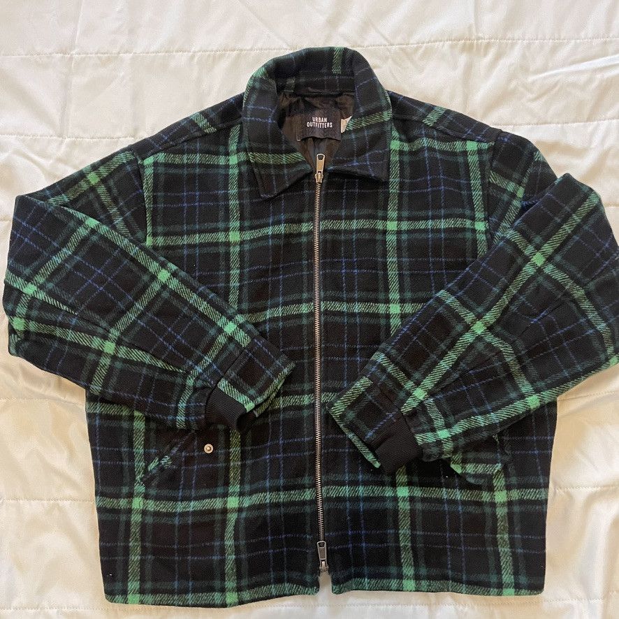 Urban Outfitters Urban Outfitters Mens Zip Up Plaid Blend Bomber Jacket Size US L / EU 52-54 / 3 - 3 Thumbnail