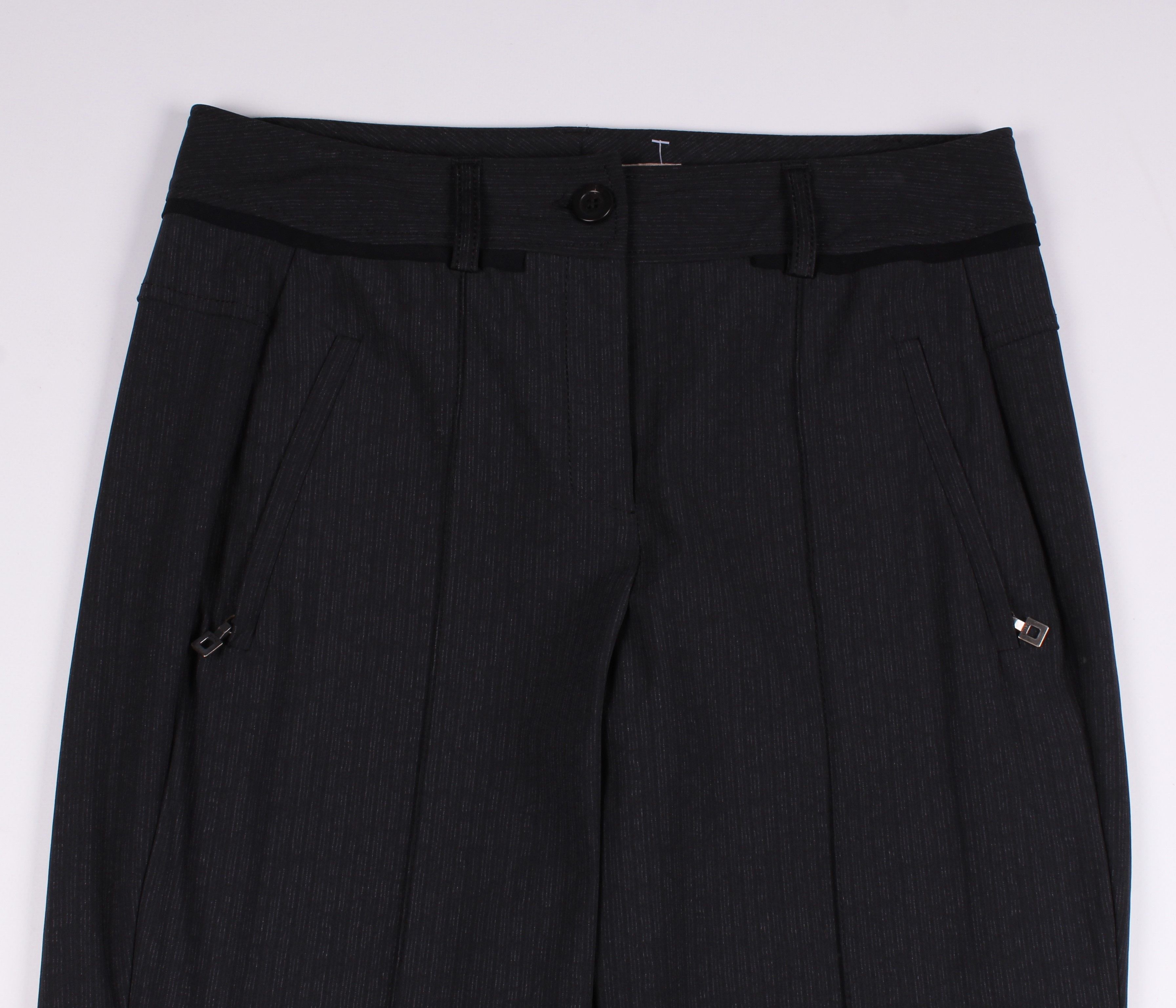 Marithe + Francois Girbaud Marithe Francois Girbaud Striped Straight Trousers Pants Size 28" / US 6 / IT 42 - 2 Thumbnail