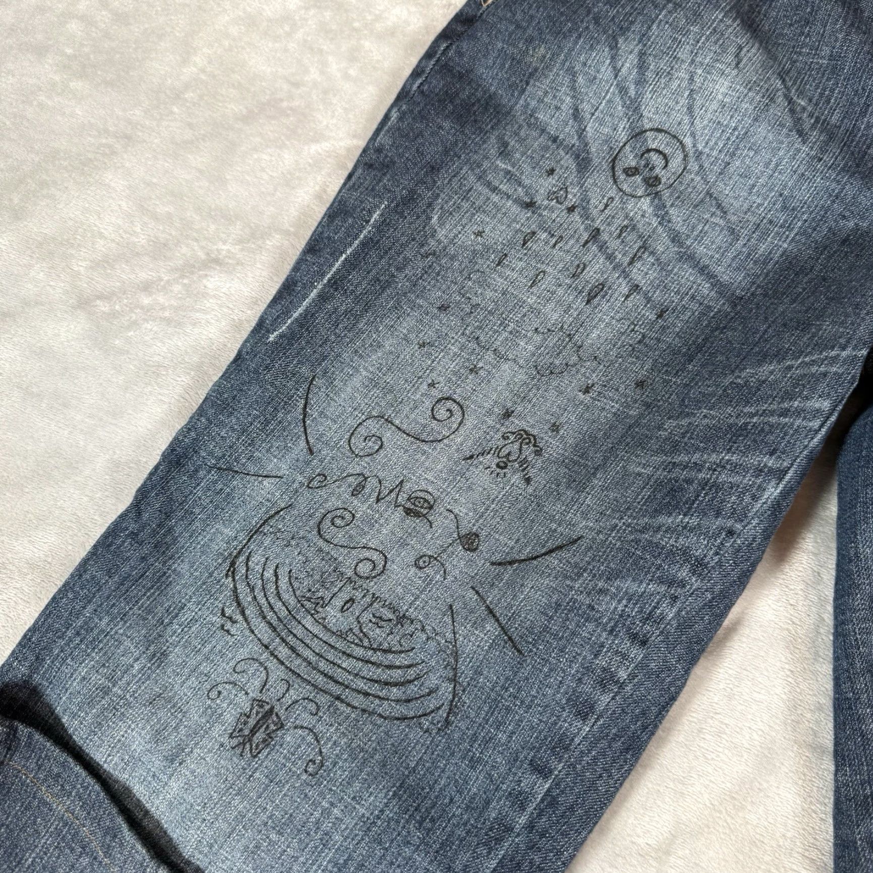 Enyce VINTAGE Enyce Jeans Womens 32x32 Baggy Straight 5-Pocket Denim Blue Hip Hop Style Size 32 Womens Size 24" / US 00 / IT 34 - 4 Thumbnail