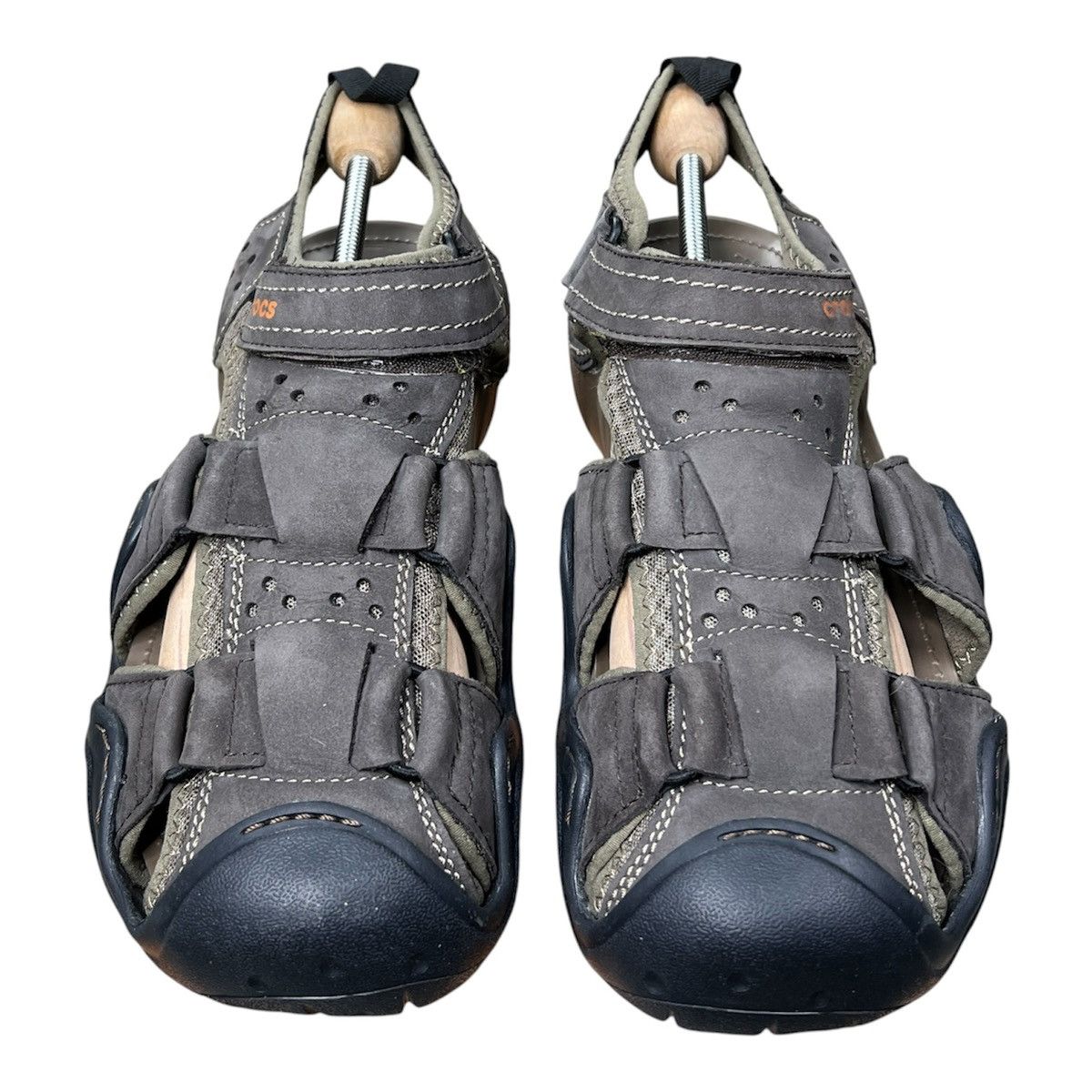 Crocs Crocs Swiftwater Leather Gorpcore Sandals Brown M13 28,5 cm Size US 11.5 / EU 44-45 - 2 Thumbnail