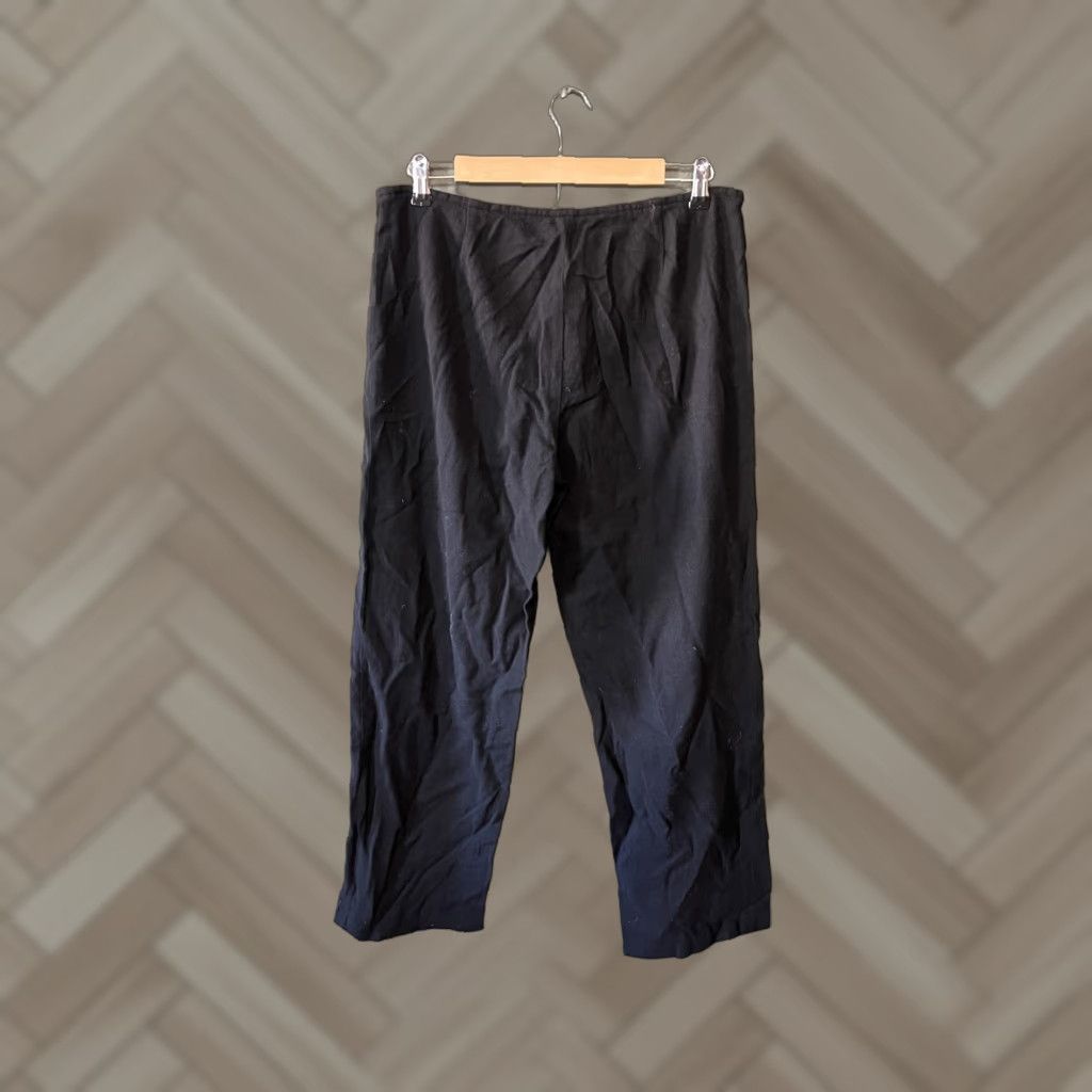 Eileen Fisher Eileen Fisher Womens Black Straight Leg Business Pants Size M Size 32" / US 10 / IT 46 - 1 Thumbnail