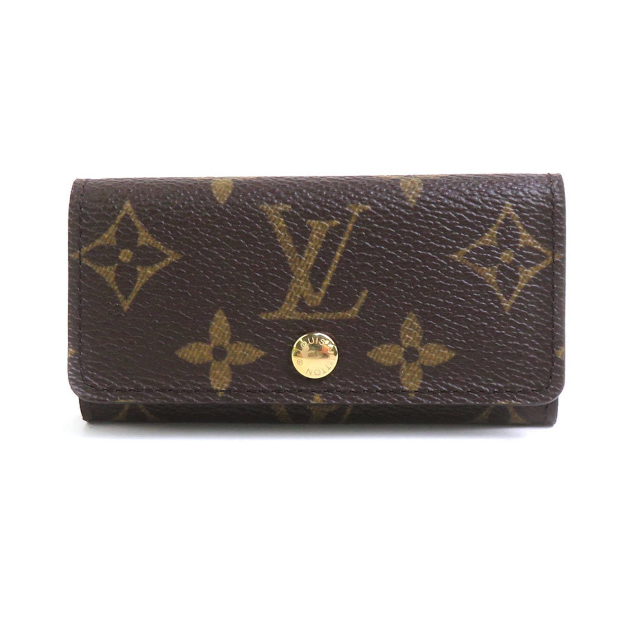 Louis Vuitton Louis Vuitton Key Case Monogram Multicle 4 Canvas Metal Brown Gold Men's Women's M62631 e60341j Size ONE SIZE - 1 Thumbnail
