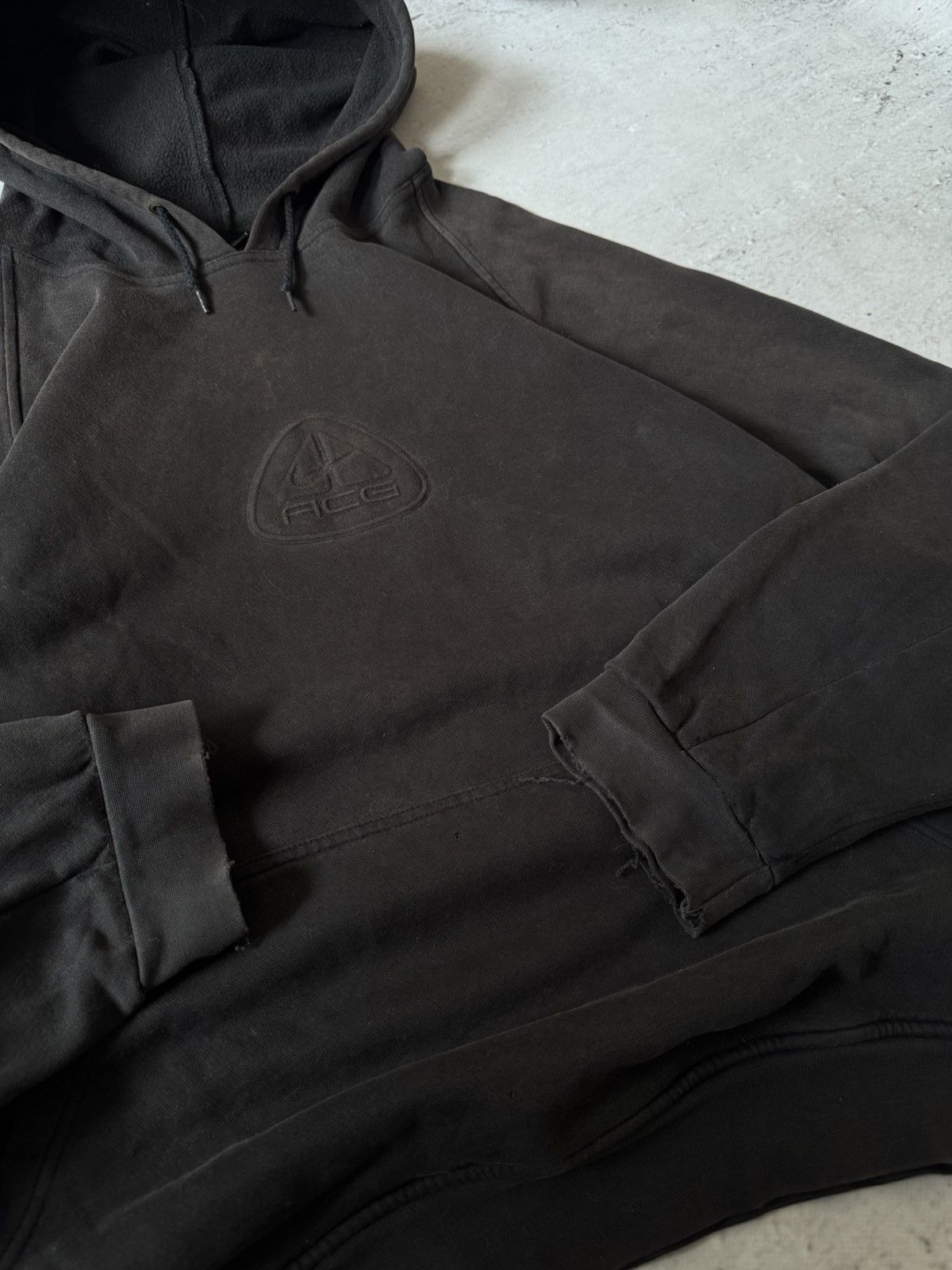Nike × Nike ACG × Vintage NIKE ACG VINTAGE 00s y2k OVERSIZE BAGGY HOODIE CENTER LOGO Size US XL / EU 56 / 4 - 4 Thumbnail
