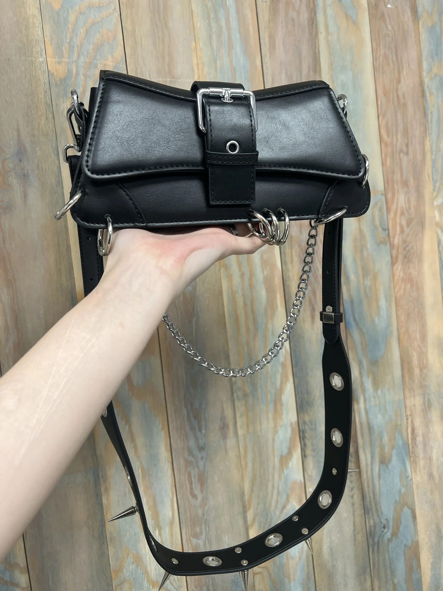Other Harajuku Punk Rivet Spike Chain Crossbody Bags Size ONE SIZE - 4 Thumbnail