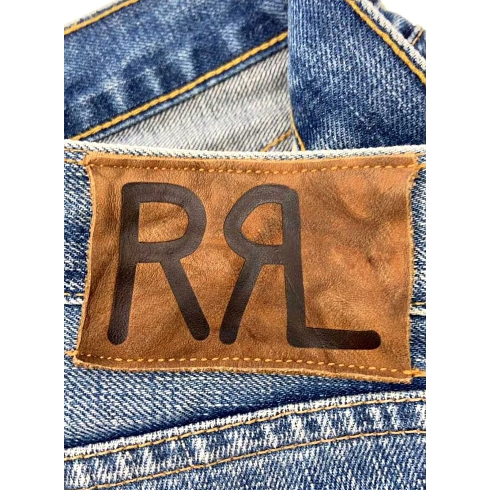Ralph Lauren RRL Ralph Lauren Jeans Straight 30x30 Leather Logo Patch Denim Used Men Size US 30 / EU 46 - 4 Thumbnail