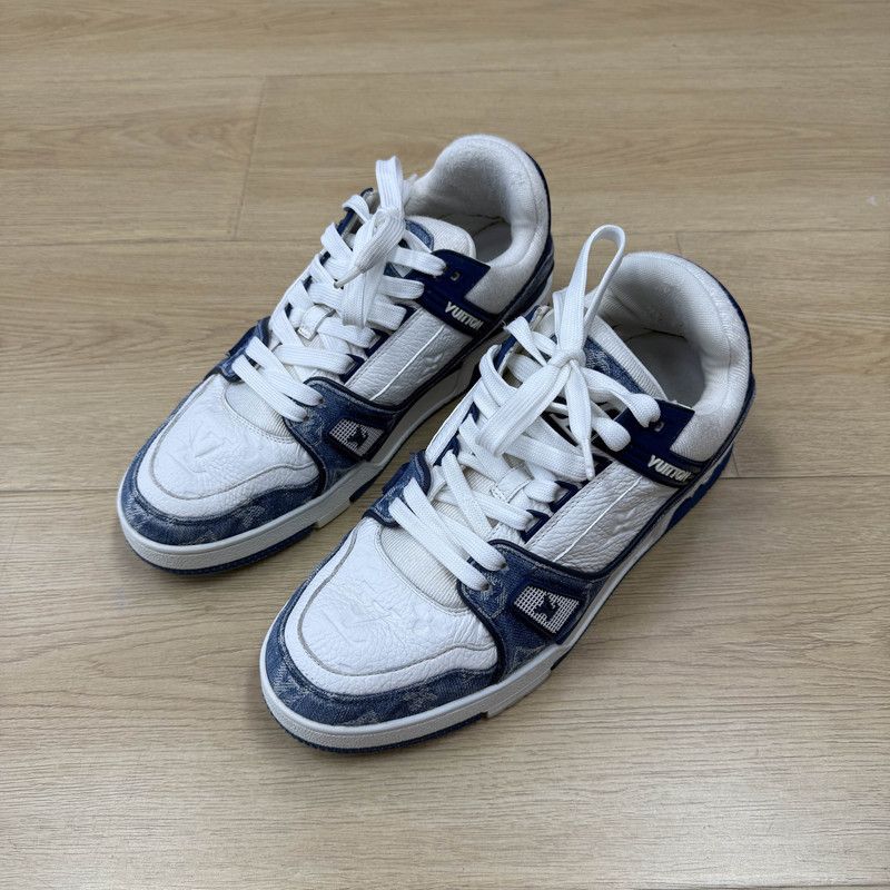 Louis Vuitton Louis Vuitton Denim Casual Low-Top Sneakers 0079 Size US 10 / EU 43 - 1 Thumbnail