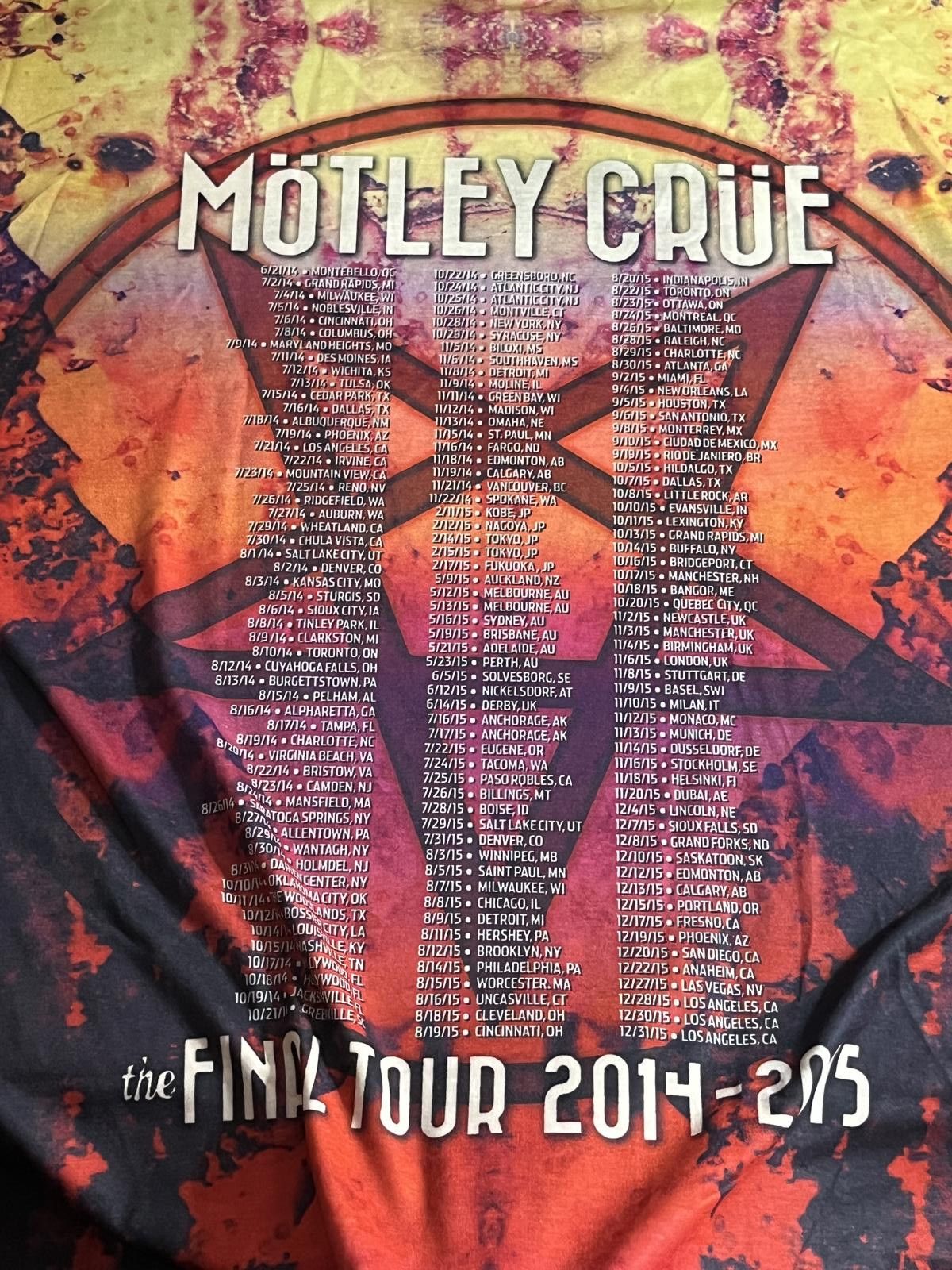 Designer Motley Crue AOP T-shirt The Final Tour 2014-2015 Shirt 3XL Size US XXL / EU 58 / 5 - 5 Thumbnail