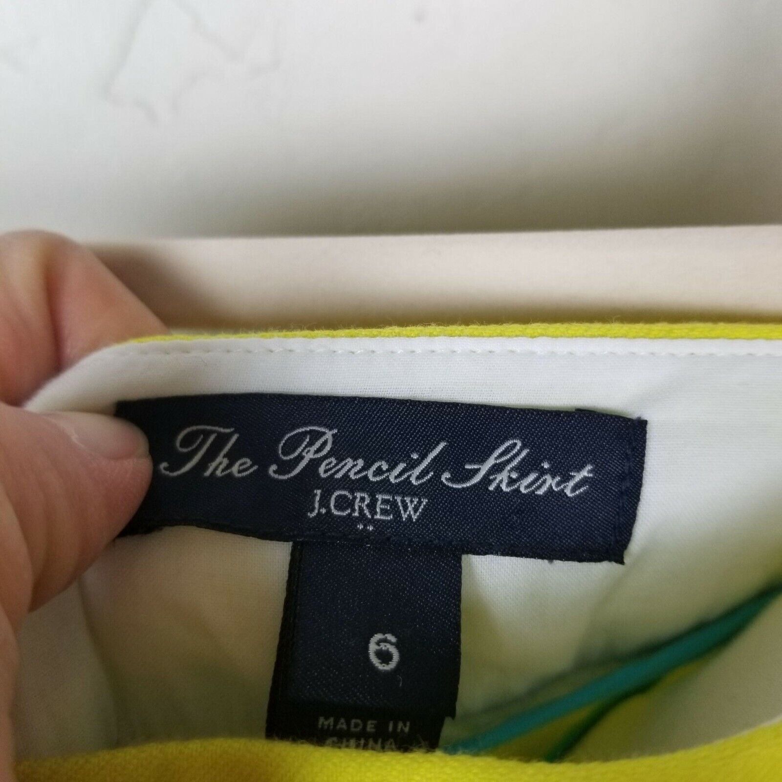 J.Crew J. Crew Womens Straight Pencil Skirt Sz 6 Bright Career Corp Size 28" / US 6 / IT 42 - 3 Thumbnail