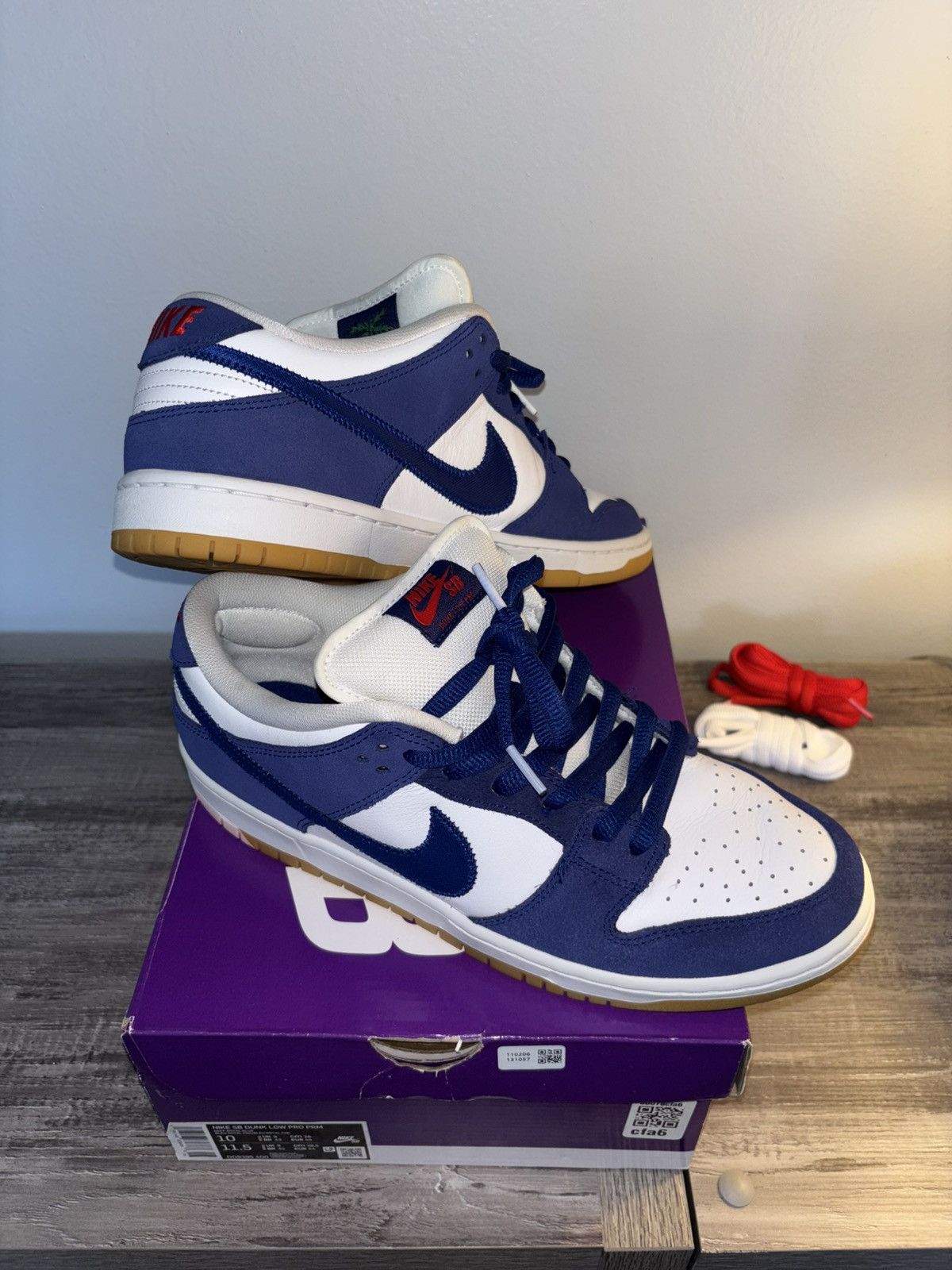 NFL × Nike Nike Dunk Low x NFL Los Angeles LA CHARGERS Blue Yellow 