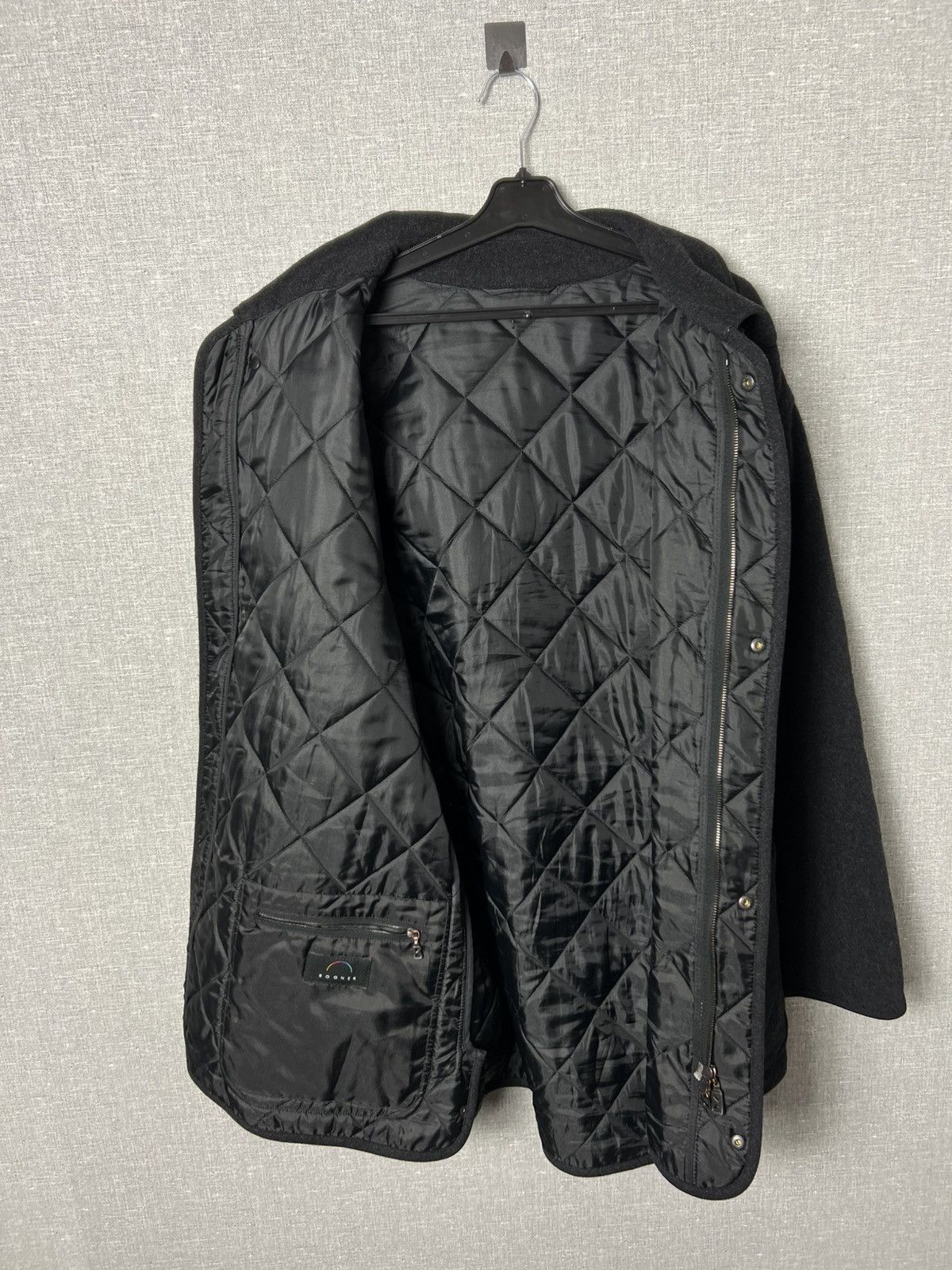Bogner Bogner Wool & Cashmere Button + Zipper Coat Quilted Lining Size US L / EU 52-54 / 3 - 11 Thumbnail