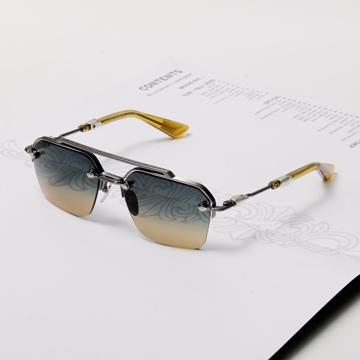 Chrome Hearts CHROME HEARTS BIDI ESEM PEWTER MALT SUNGLASSES Size ONE SIZE - 2 Thumbnail