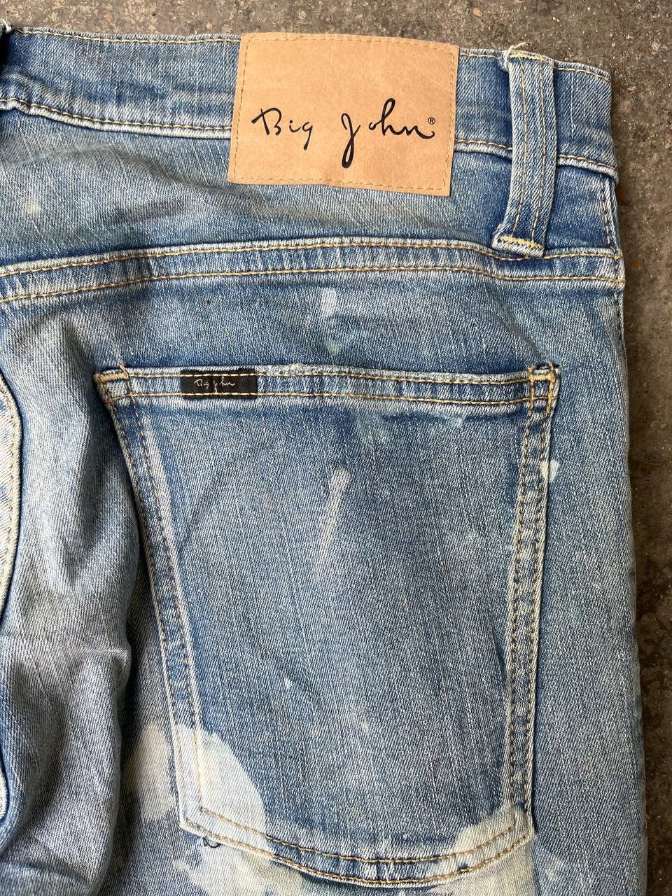 Big John VINTAGE BIG JOHN RARE DESIGN BLEACH WASH Size US 34 / EU 50 - 11 Thumbnail