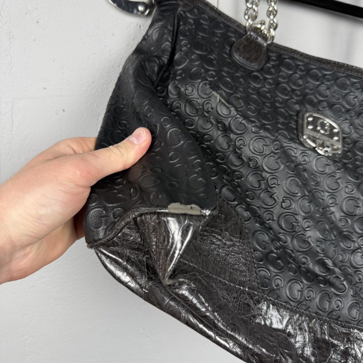 Guess Vintage Leather Avant Garde Distressed Bag Size ONE SIZE - 5 Thumbnail