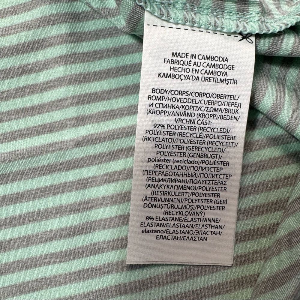 RLX Ralph Lauren NWt New $95 RLX Ralph Lauren Golf Green Grey Stripe Polo Sh Size US L / EU 52-54 / 3 - 8 Thumbnail