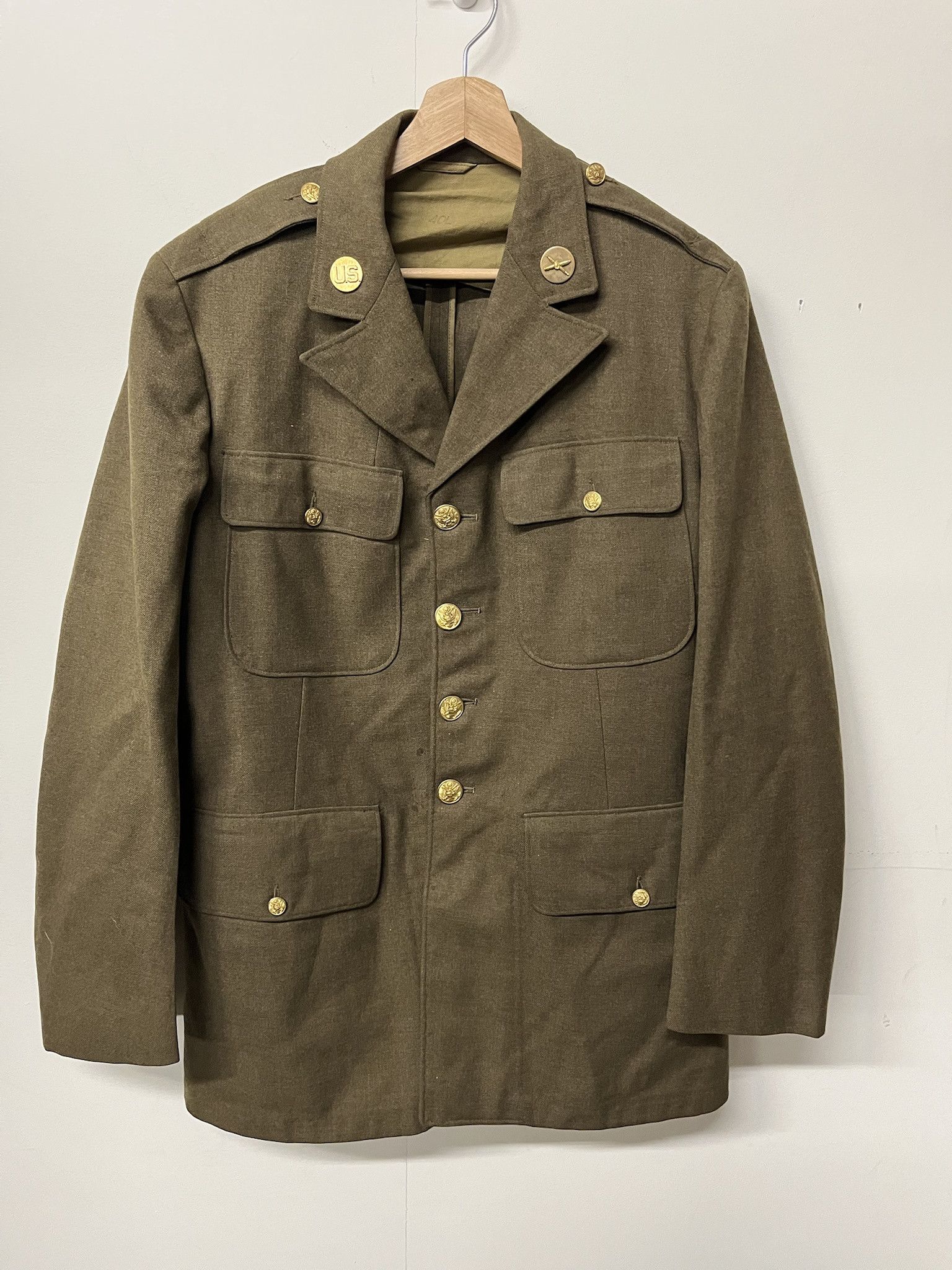 Vintage Vintage WW2 Military OG 107 US Army Long Coat Size 40L Size US M / EU 48-50 / 2 - 1 Thumbnail