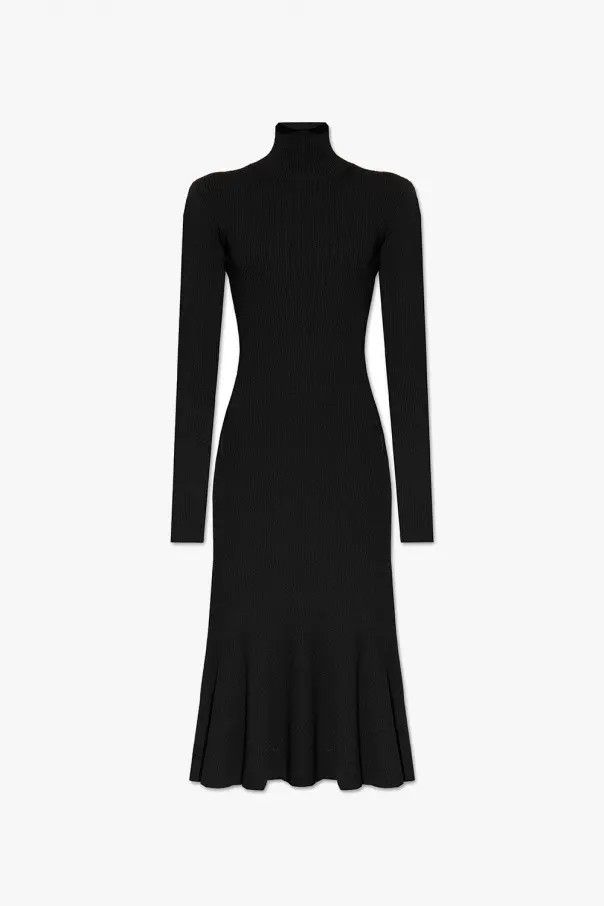 Balenciaga o1mt1gz1224 Turtleneck Dress in Black Size XS / US 0-2 / IT 36-38 - 1 Thumbnail